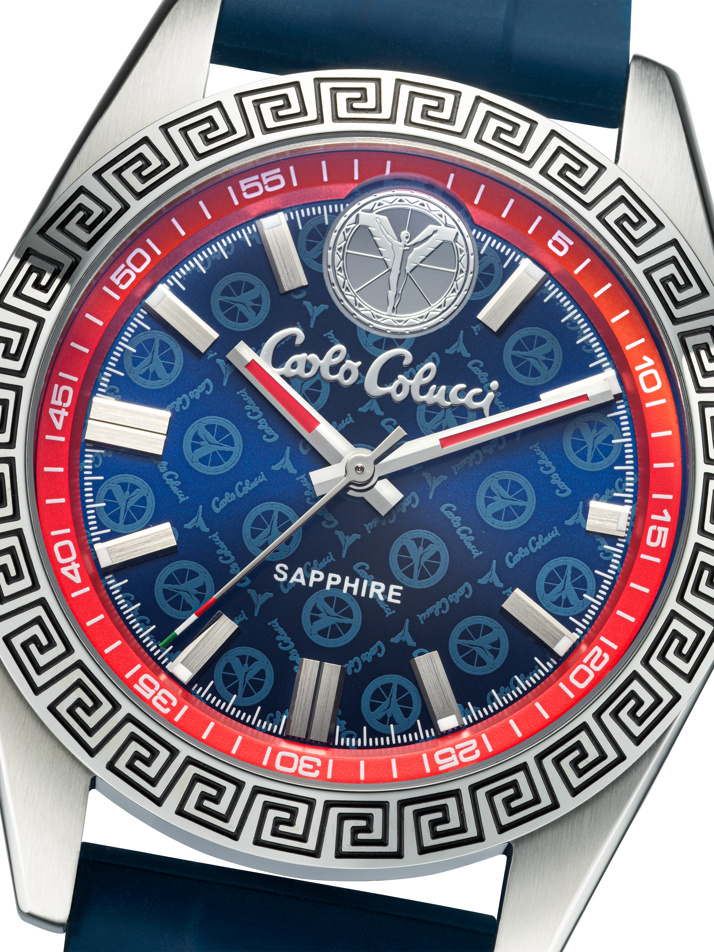 CARLO COLUCCI Quarzuhr Armbanduhr, Herrenuhr, Silikonarmband, analog