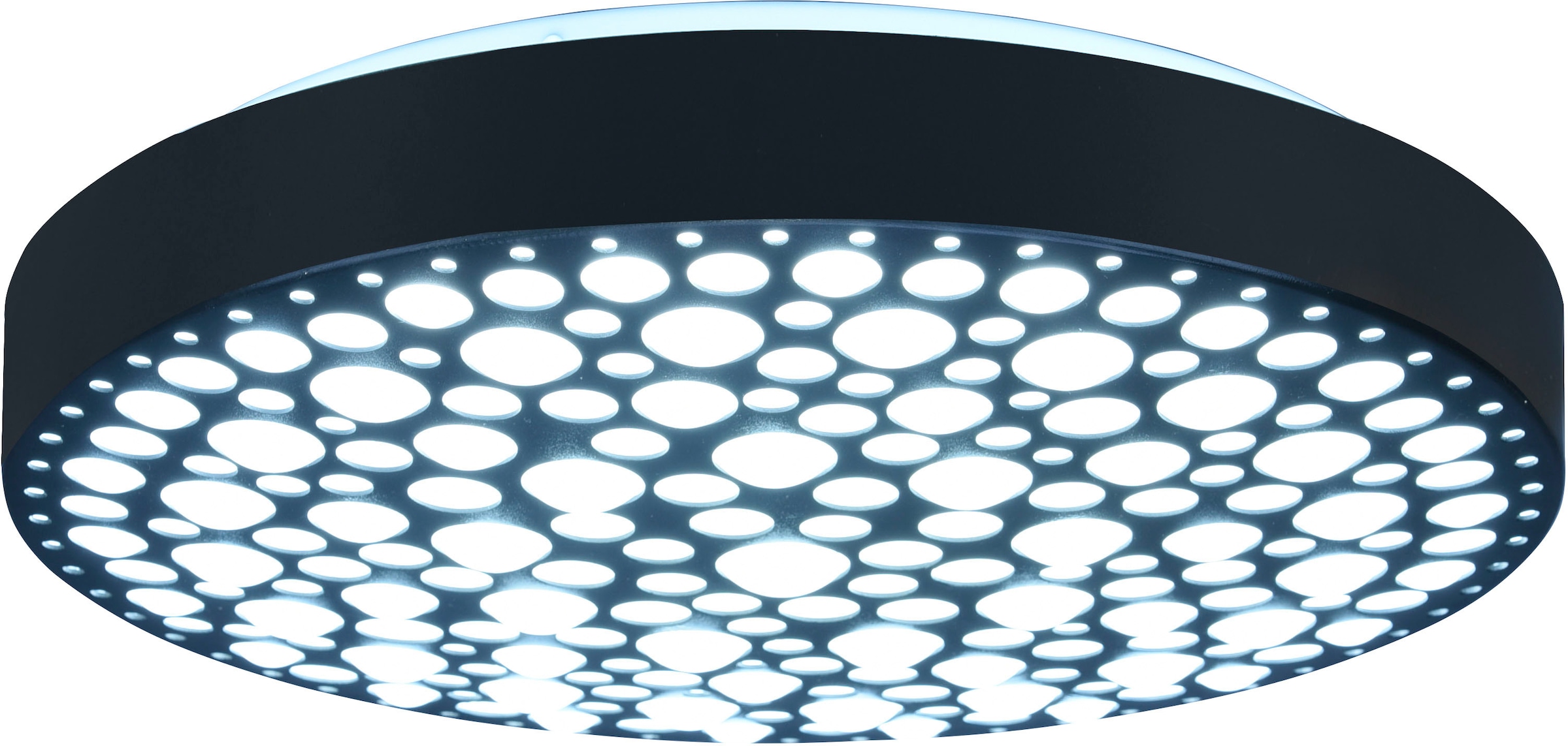 REALITY Leuchten LED Deckenleuchte »Chizu«, 1 flammig, Leuchtmittel LED-Board | LED fest integriert, Regenbogen RGB-Wechsel, dimmbar per Fernbedienung, Memory, Nachtlicht