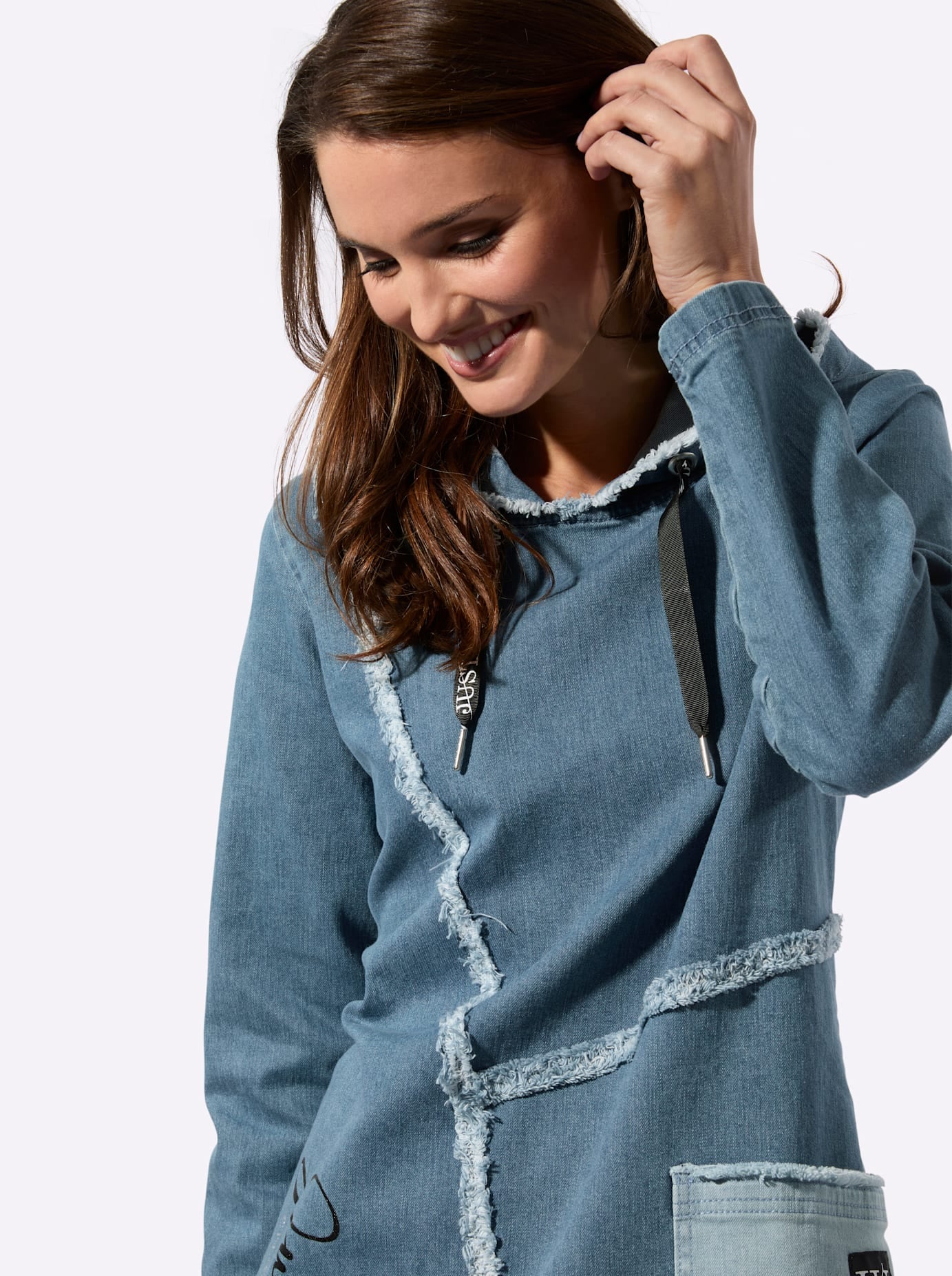 Inspirationen Jeanskleid »Jeans-Kleid« aufgesetzte Taschen