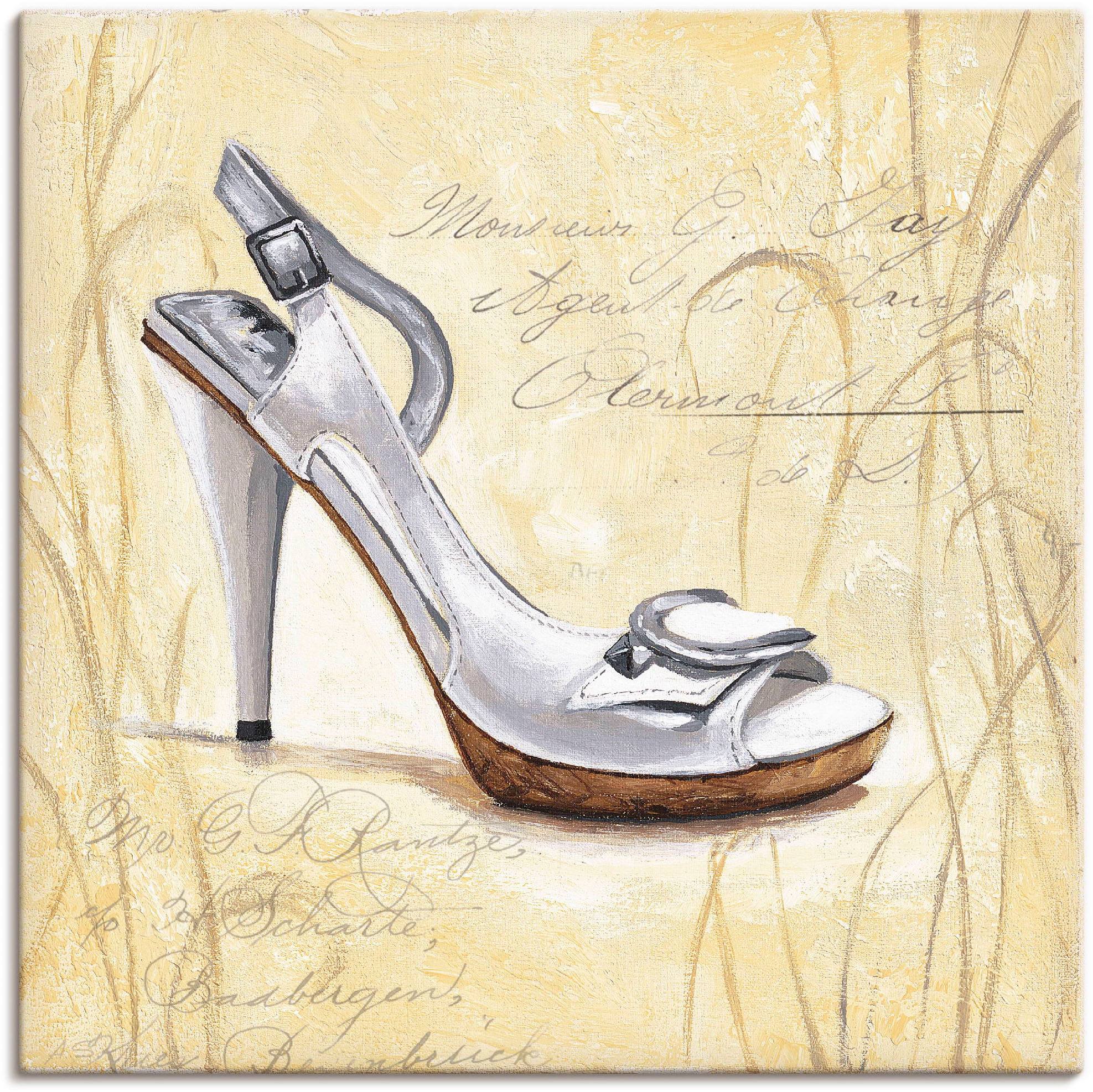 Artland Leinwandbild »Stiletto IV - Schuh«, Mode, (1 St.), auf Keilrahmen gespannt
