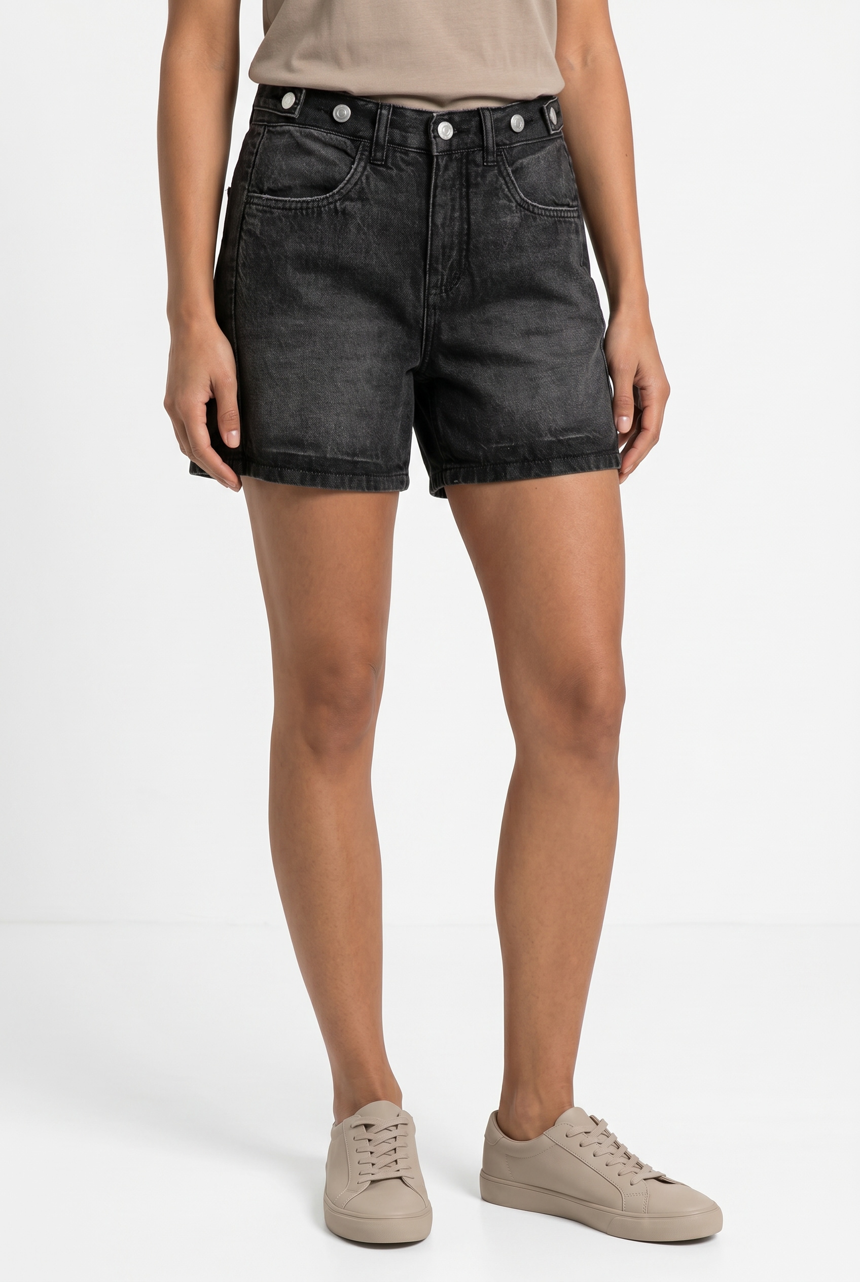 bonprix Shorts  Loose Fit, aus Baumwolle, mit vorverlegter Naht