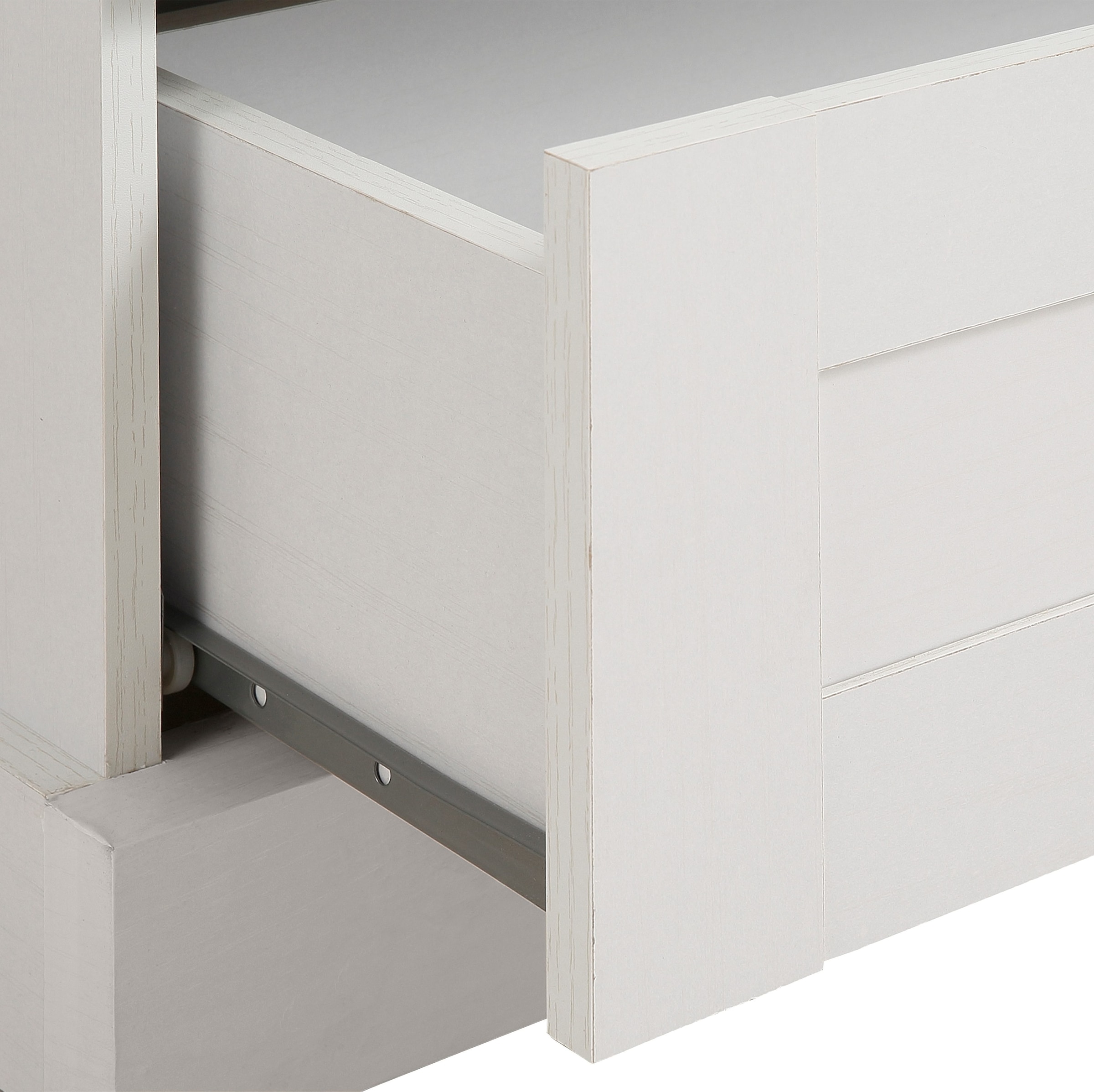 Home affaire Drehtürenschrank »Binz, Wäscheschrank, Mehrzweckschrank, skandinavischer Landhausstil«, (B/H/T ca. 84/130/35 cm), viele Stauraummöglichkeiten, Metallgriffe, Türen mit Rahmen/ Kassetten