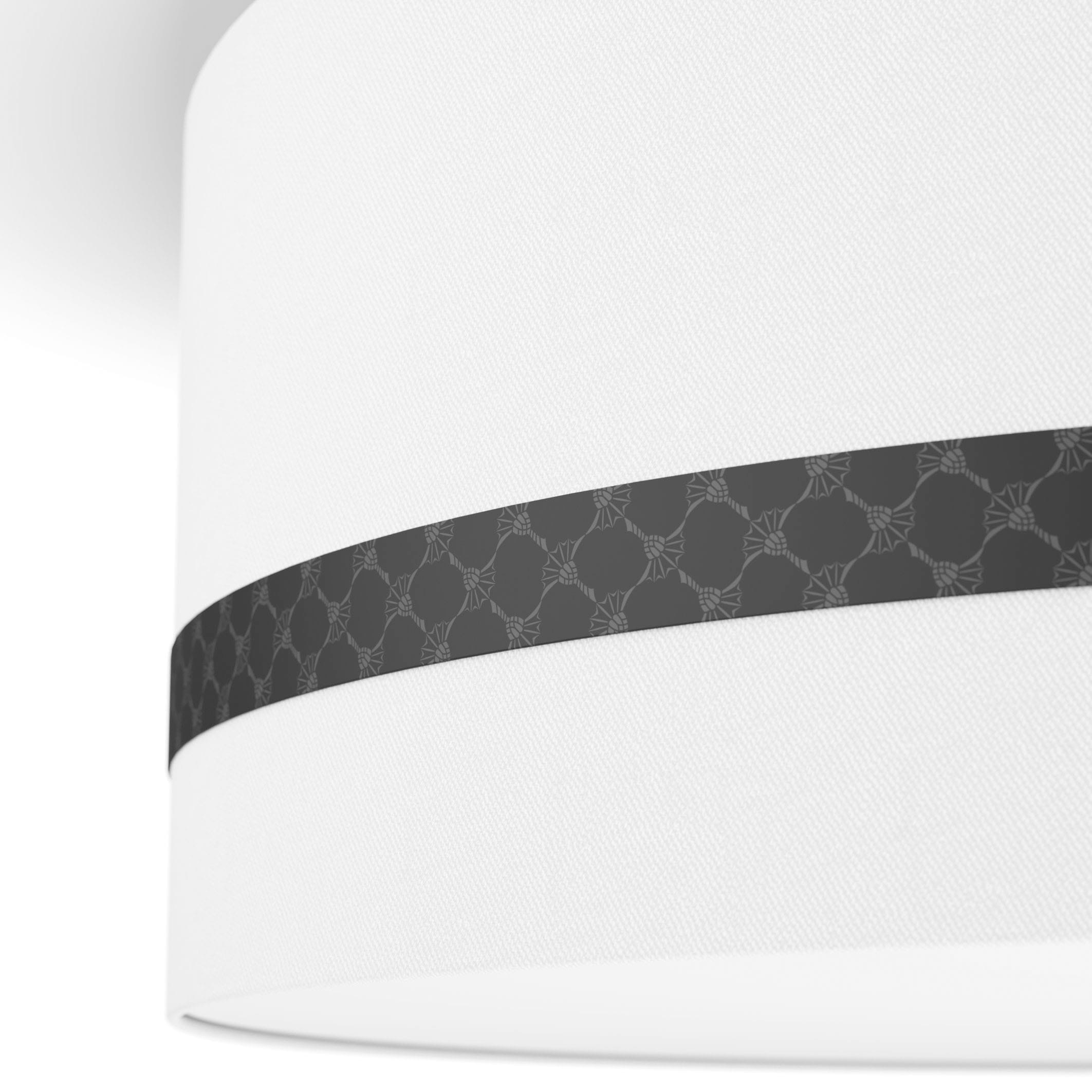 JOOP! Deckenleuchte »ROUND LIGHTS«, Leuchtmittel E27 | ohne Leuchtmittel, mit rundem Textil-Leuchtenschirm und eingelassenem Metall-Dekorband