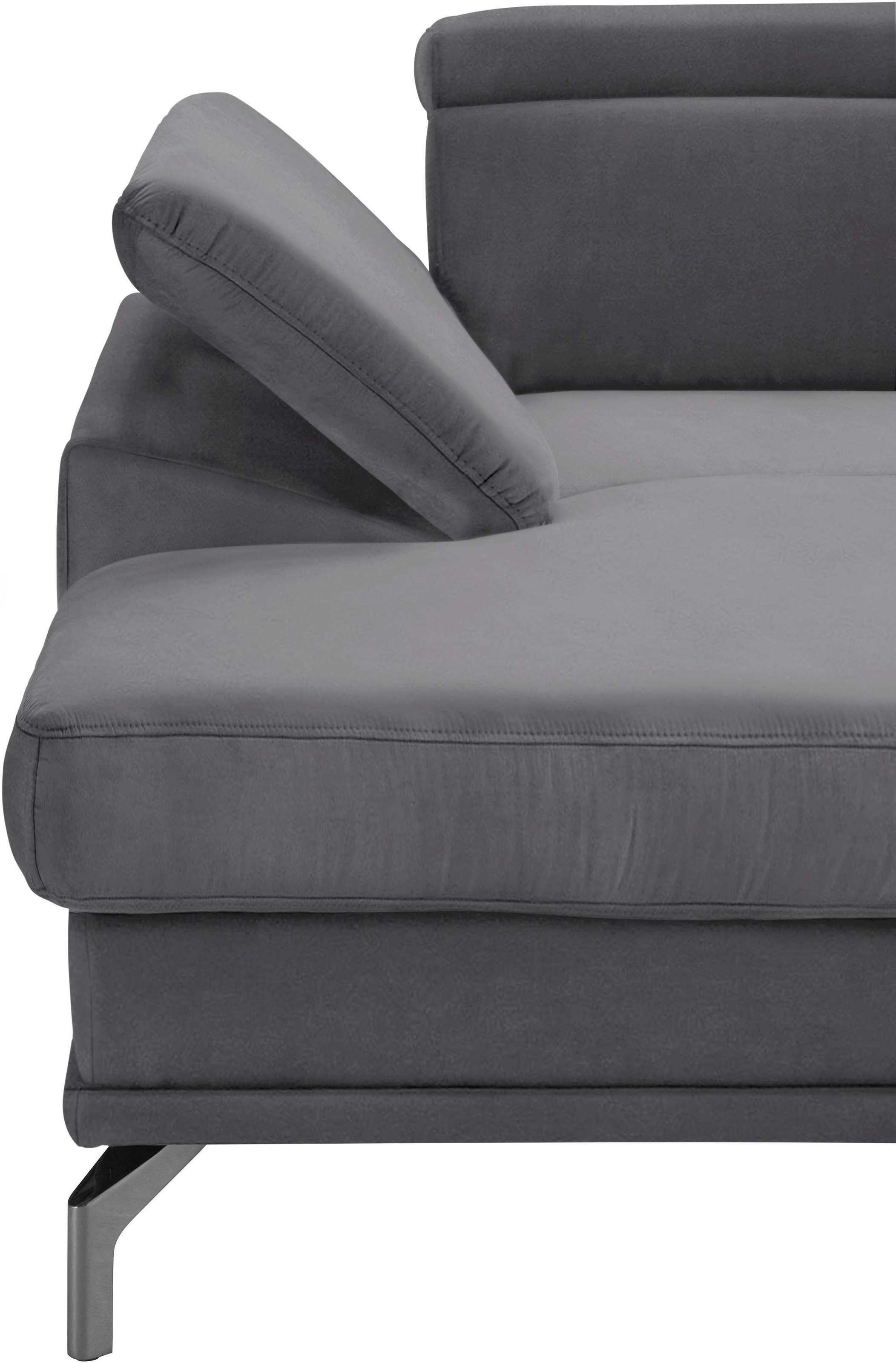 sit&more Wohnlandschaft »Scorpio U-Form«, inklusive Sitztiefenverstellung, mit Kopf- und Armteilverstellung