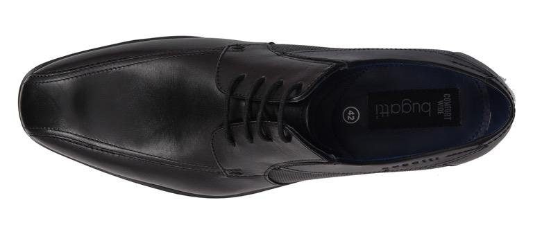 bugatti Schnürschuh  mit seitlicher Prägung, Freizeitschuh, Halbschuh, Schnürschuh