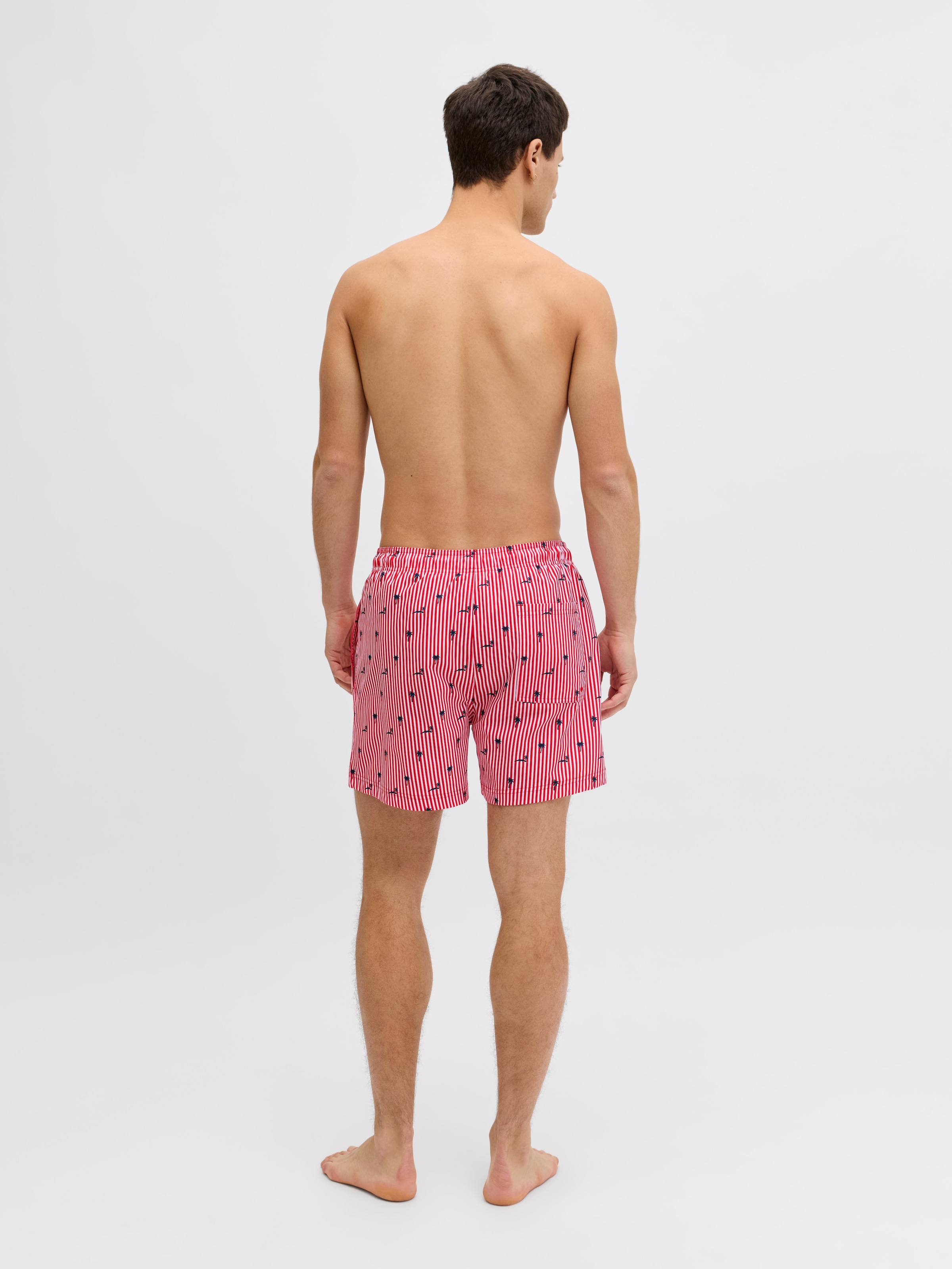 Jack & Jones Badeshorts »JPSTMAUI BREEZE MINI STRIPE SWIM SRT SN« Kunstfaser, normal geschnitten