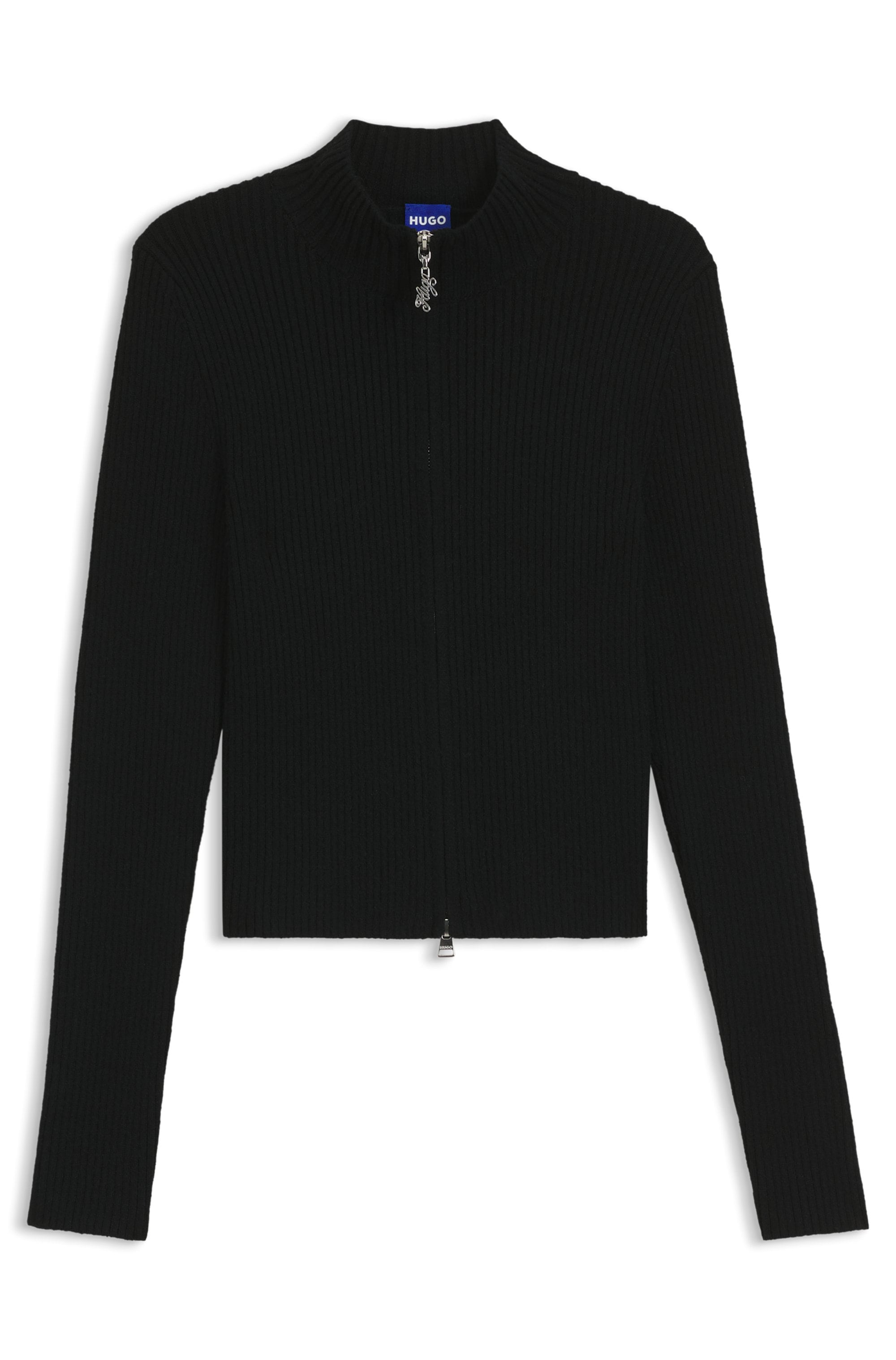 HUGO Blue Strickjacke »Sestry«, mit 2-Wege-Reißverschluss, tailliert