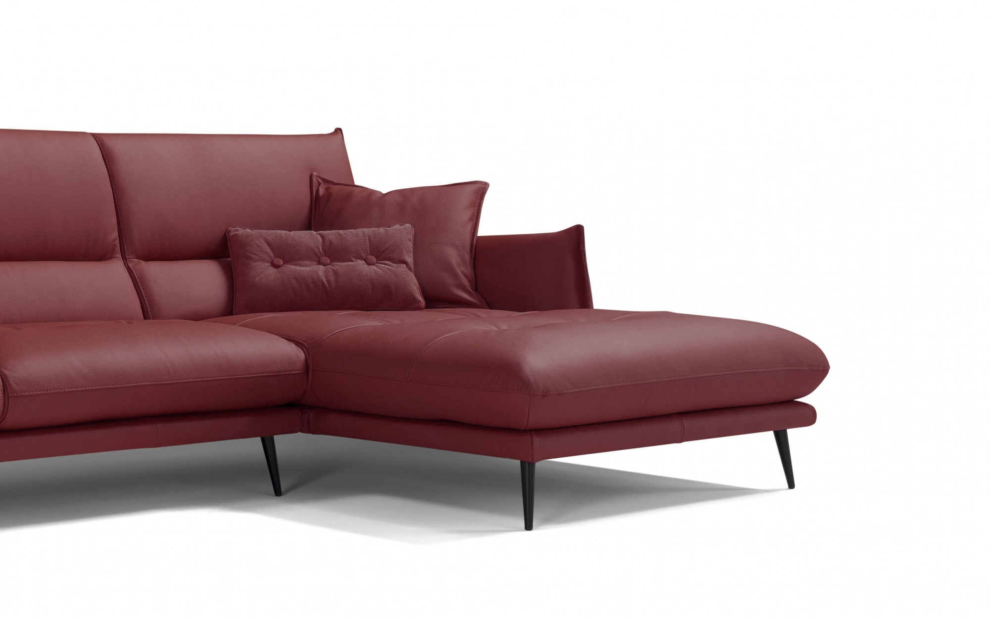 Egoitaliano Ecksofa »FUNNY, hochwertiges und aktuelles Design, bequeme Rückenlehne«, hochwertiger Sitzkomfort, L-Form
