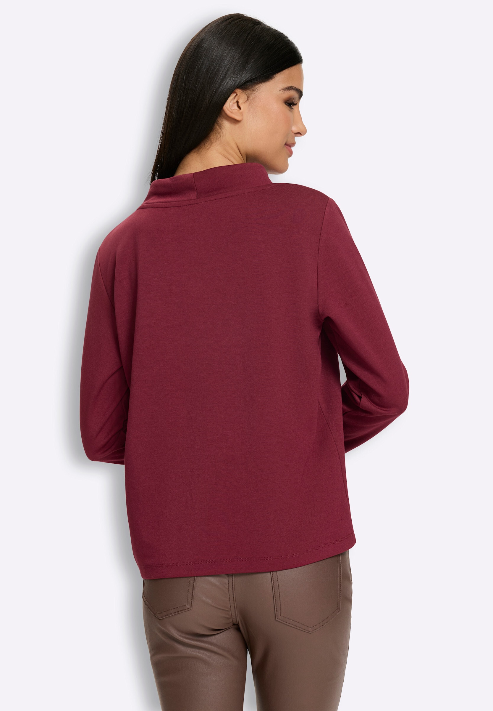 heine Sweatshirt »Sweatshirt Sweatshirt mit Nieten-Schriftzug«
