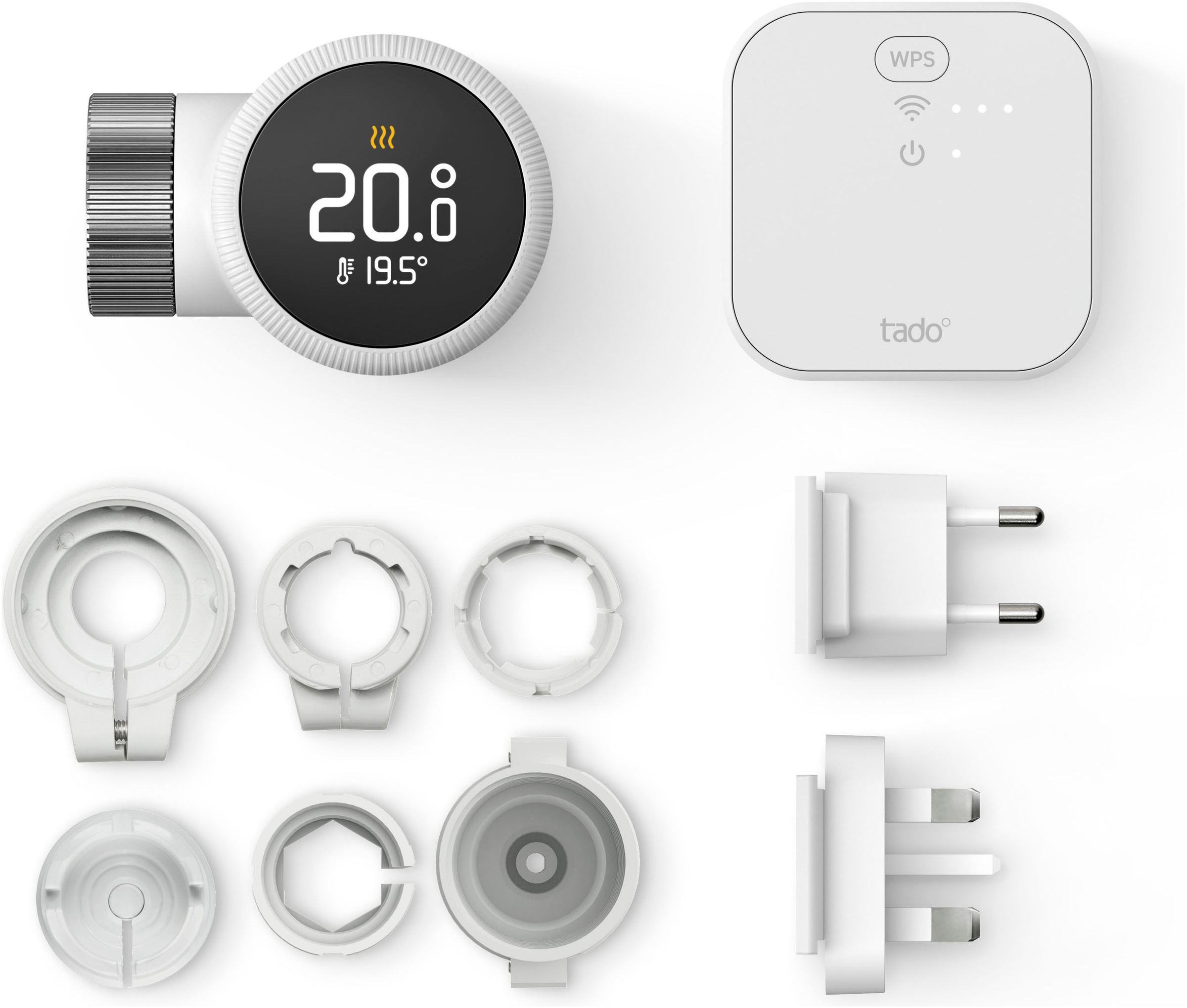 Tado Heizkörperthermostat »Heizkörper-Thermostat X - Quattro Pack + Bridge X«