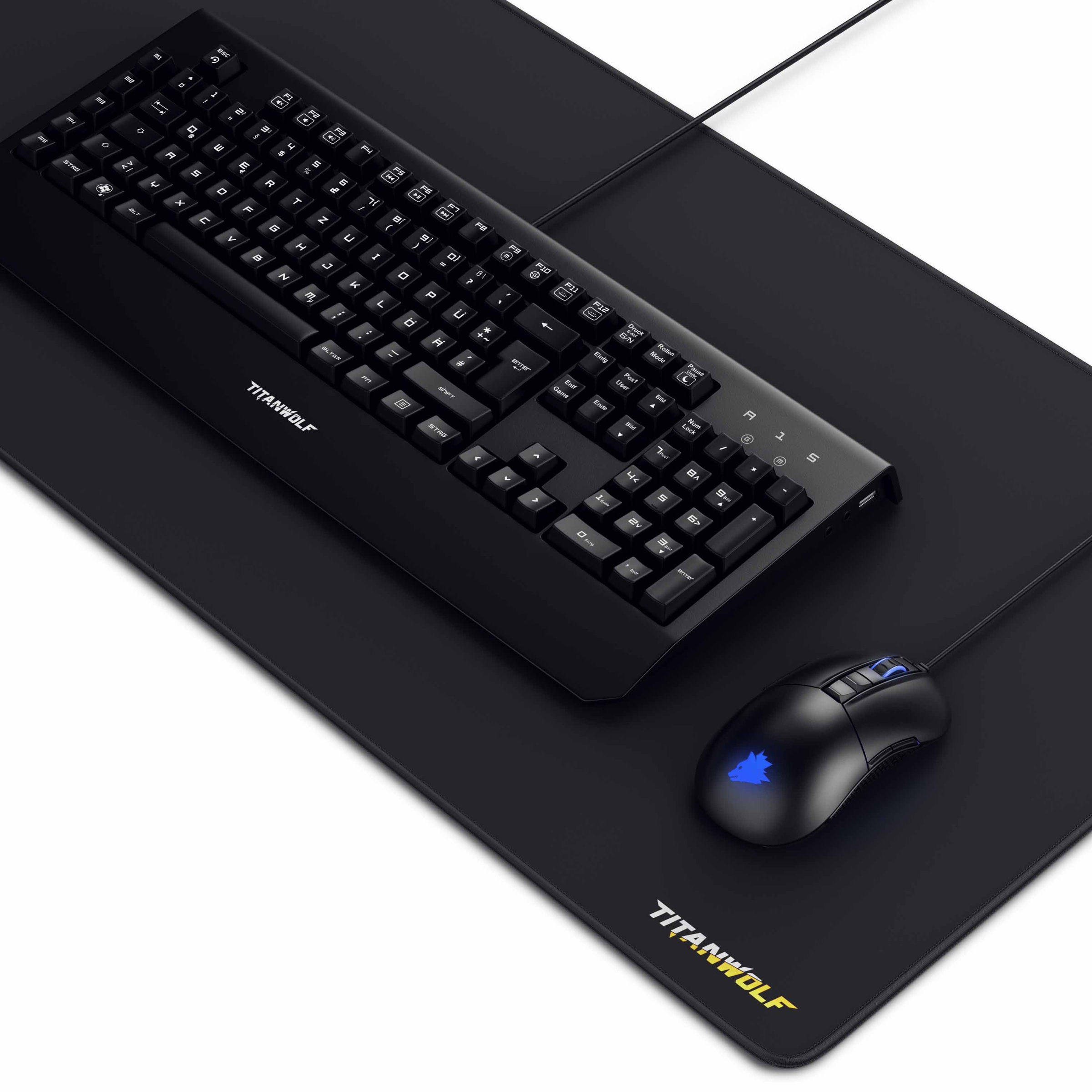 Titanwolf Tastatur-, Maus- und Mauspad-Set »Enforcer Parity Gaming Bundle«