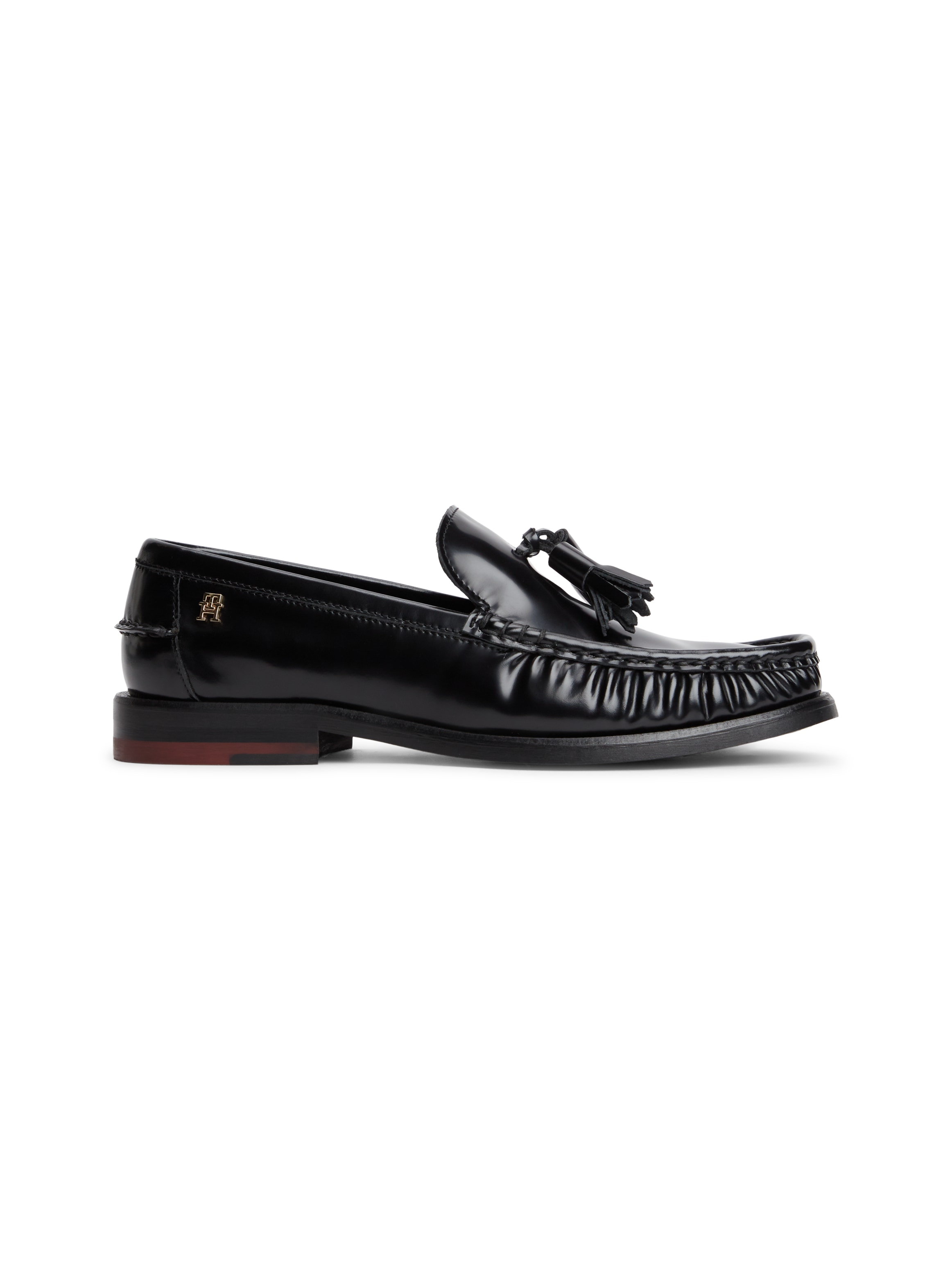 Tommy Hilfiger Loafer »SQUARE TOE TASSEL LOAFER«  Blockabsatz, Slipper mit modischer Quaste