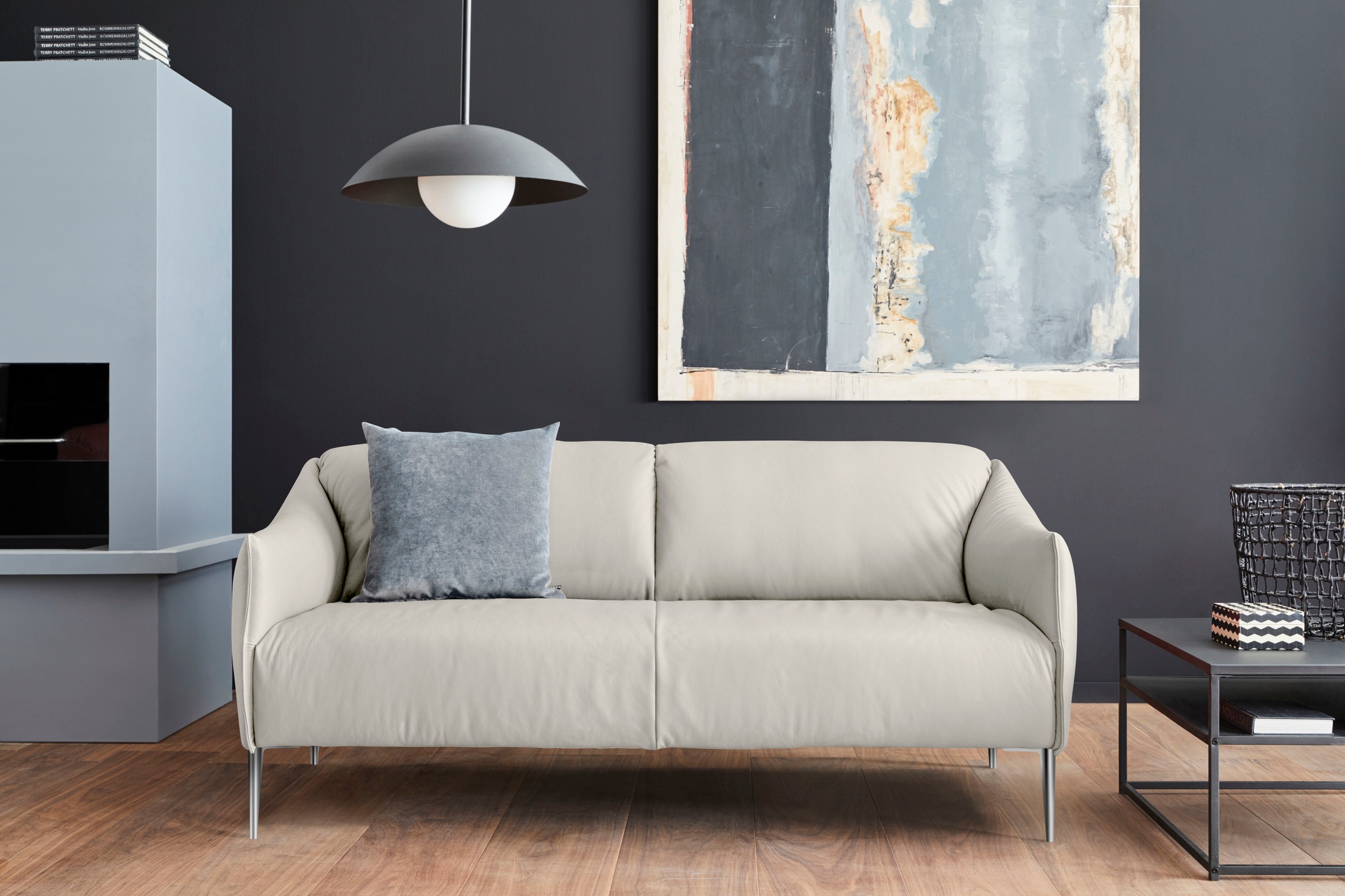 W.SCHILLIG 2,5-Sitzer »sally«, mit Metallfüßen in Chrom glänzend, Breite 194 cm