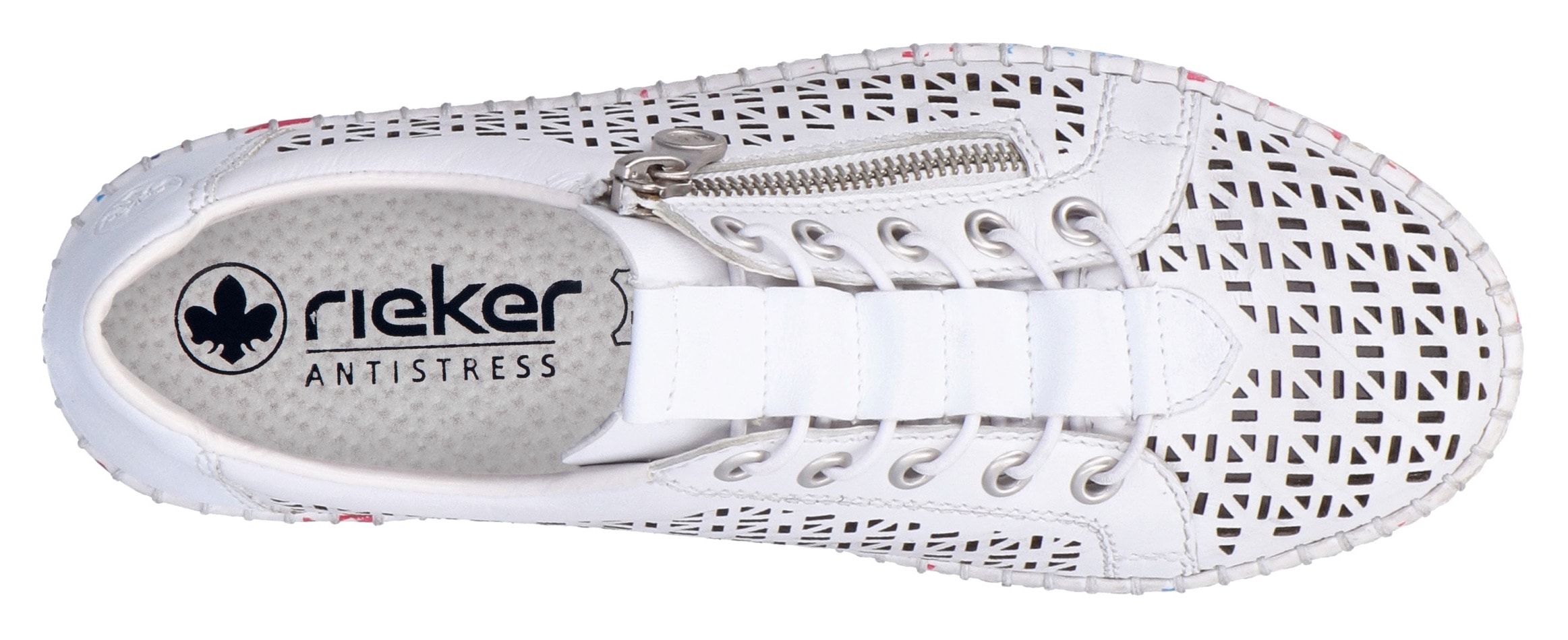 Rieker Slip-On Sneaker  , Halbschuh, Freizeitschuh, Schlupfschuh mit Gummizug