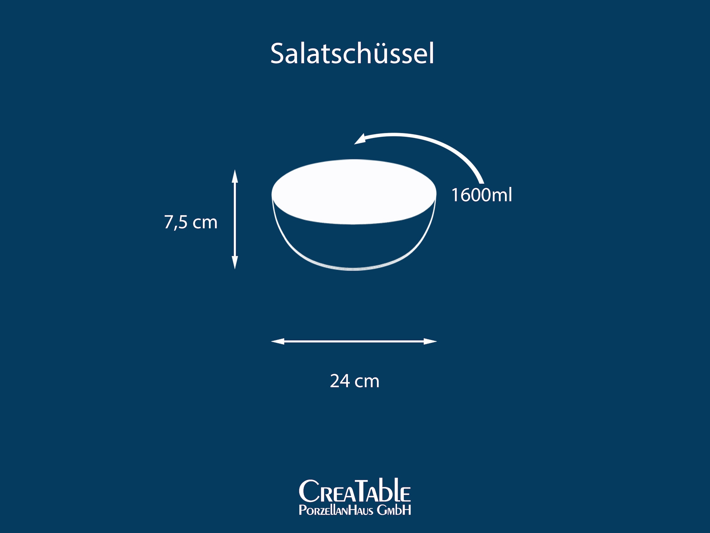 CreaTable Schüssel »Yuki« 2 Stk. aus Steinzeug Reaktiv-Digitaldruck, jedes Stück ein  Unikat, Ø 24 cm