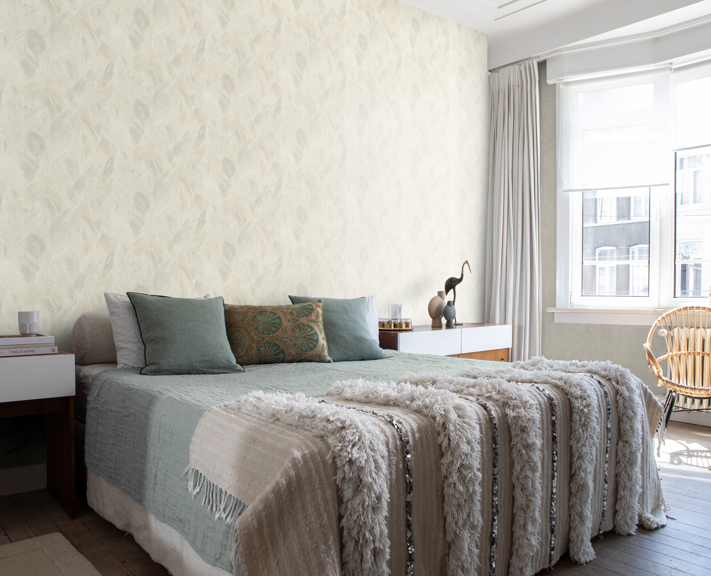 Rasch Vliestapete »Vliestapete mit großen Blättern Curiosity 537338« botanisch strukturiert Dschungel