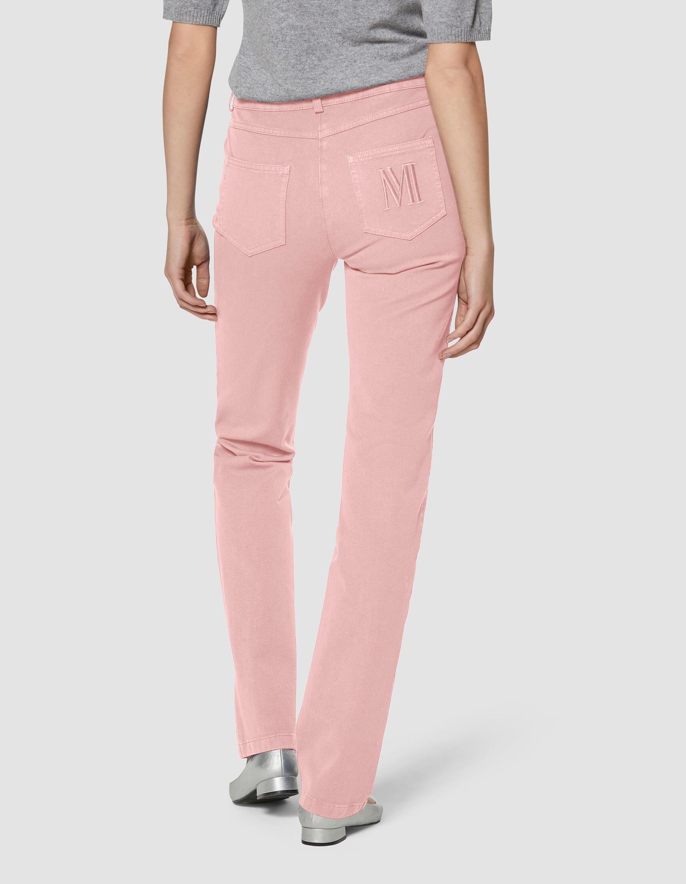 MADELEINE Regular-fit-Jeans »Jeans M-Jeans in gerader Form mit Logo-Stickerei«