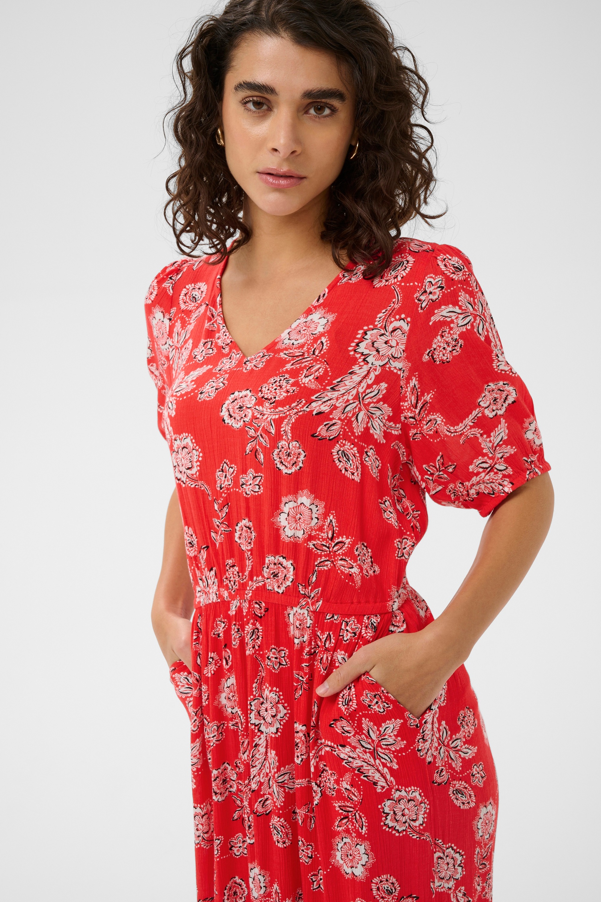 KAFFE Midikleid »Kleid KAisolde«