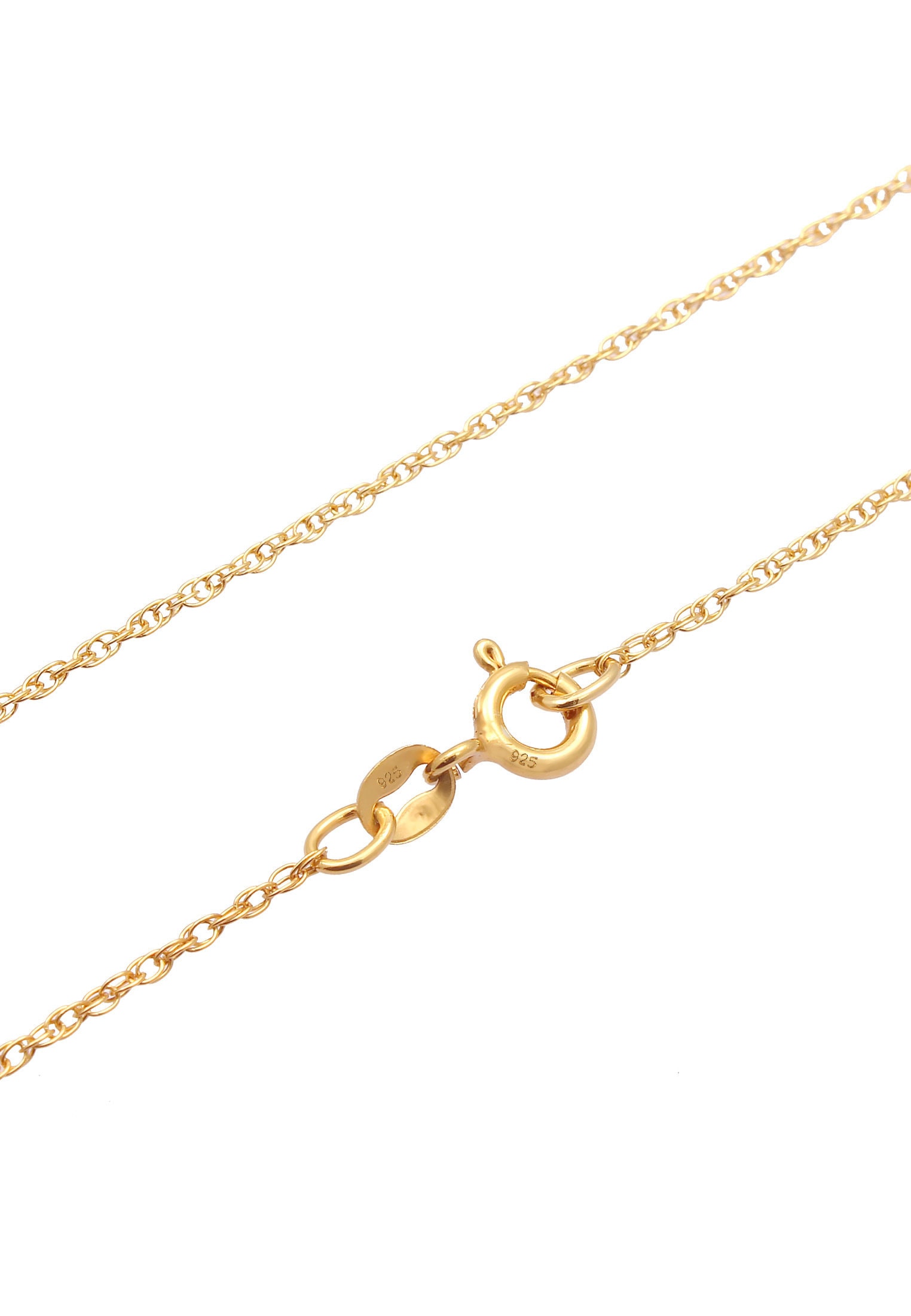 Elli Premium Silberkette »Halskette Sonne Antik Mondstein Kette Gedreht 925 Silber«