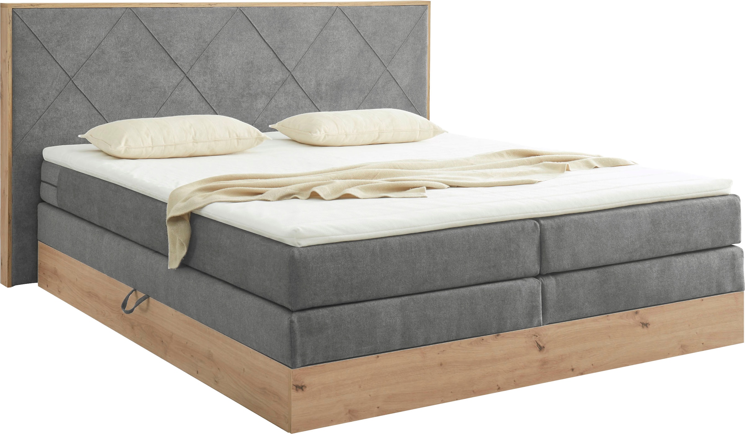 ED EXCITING DESIGN Boxspringbett »Bellevue«, inkl. Bettkasten, wahlweise mit Matratze und Topper