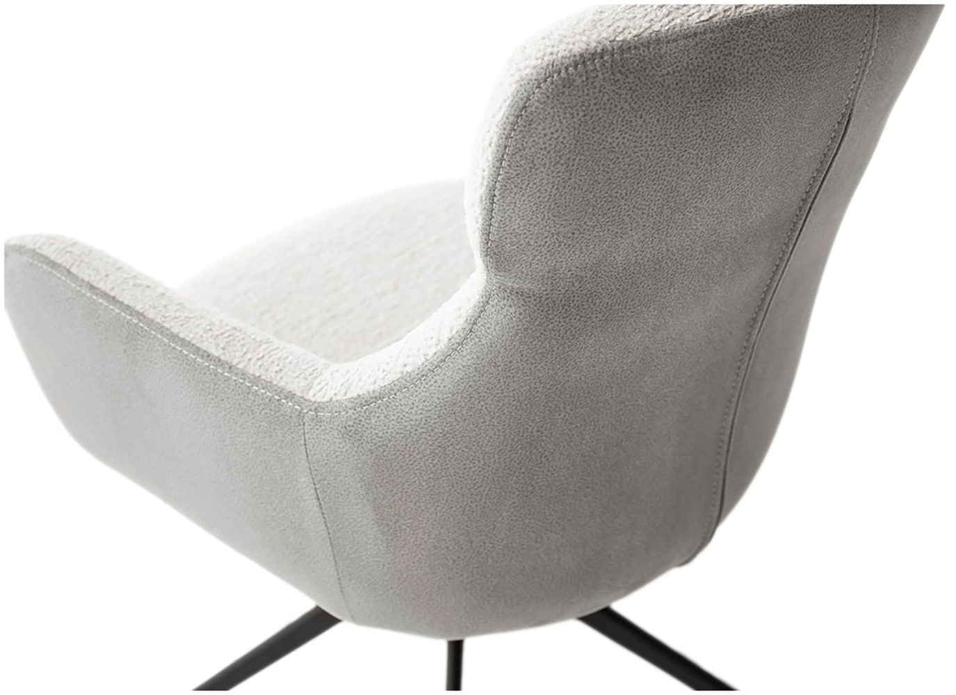 MCA furniture Esszimmerstuhl, Feingewebe, (2er-Set), drehbar 360°, Dreh- & Schwingfunktion, Sitzhöhe ca. 50 cm