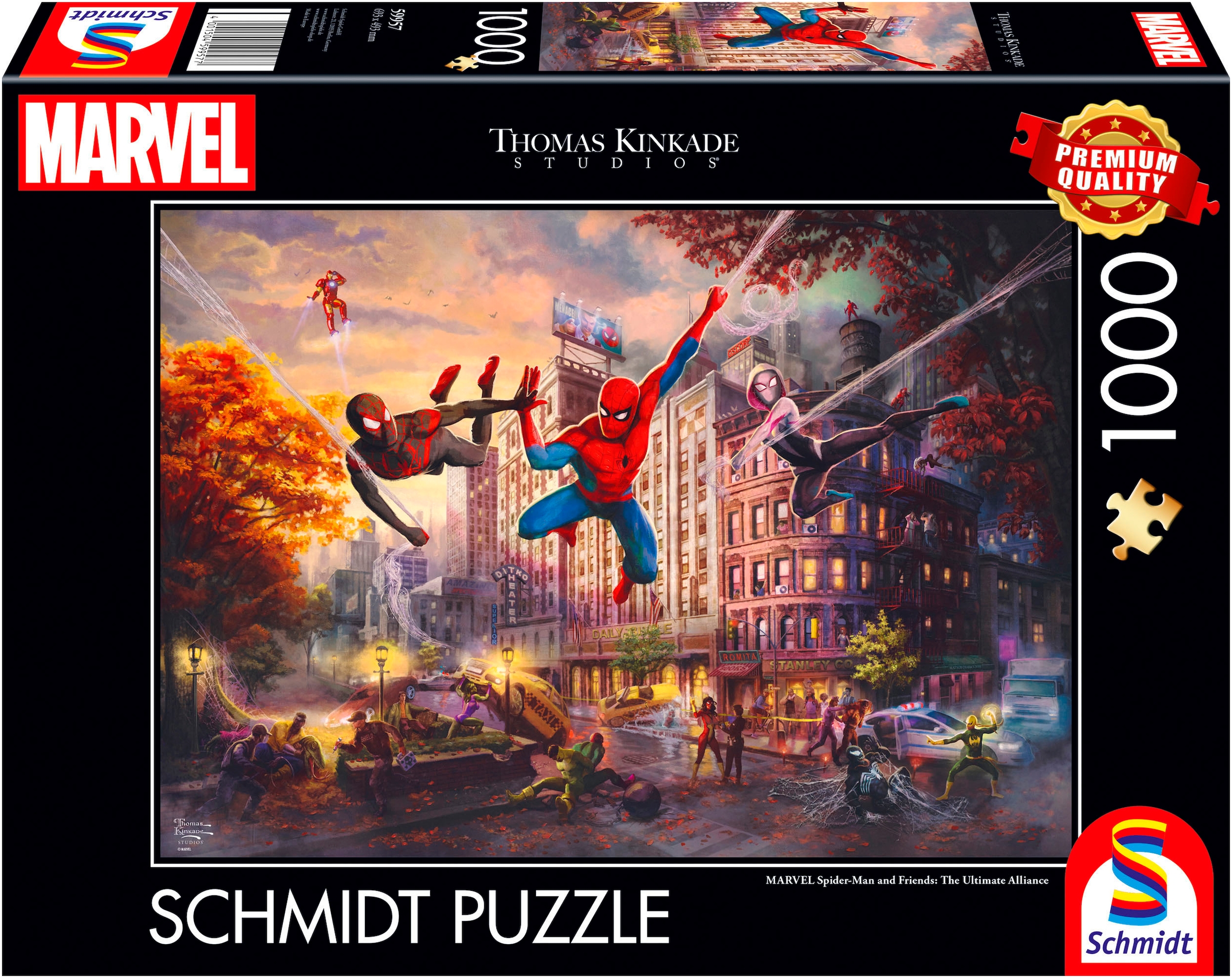 Puzzle »Spider-Man and Friends, The Ultimate Alliance von Thomas Kinkade«, (1000...