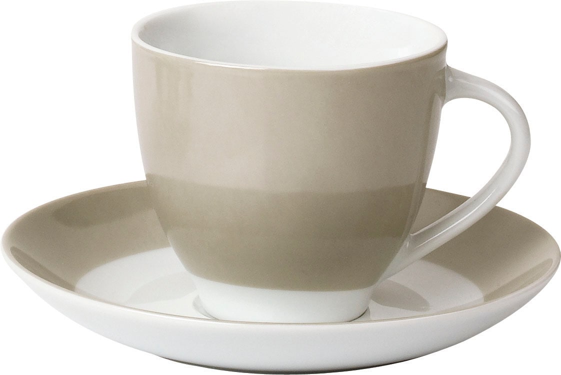 van Well Untertasse »Vario«, (Set, 6 St., 6 Untertassen Ø 14,5cm), Porzellan, spülmaschinen- und mikrowellengeeignet, Ø 14,5 cm