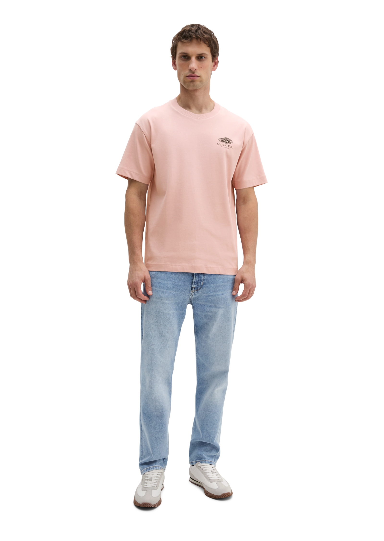 Marc O'Polo T-Shirt loose mit maritinem Rückenprint