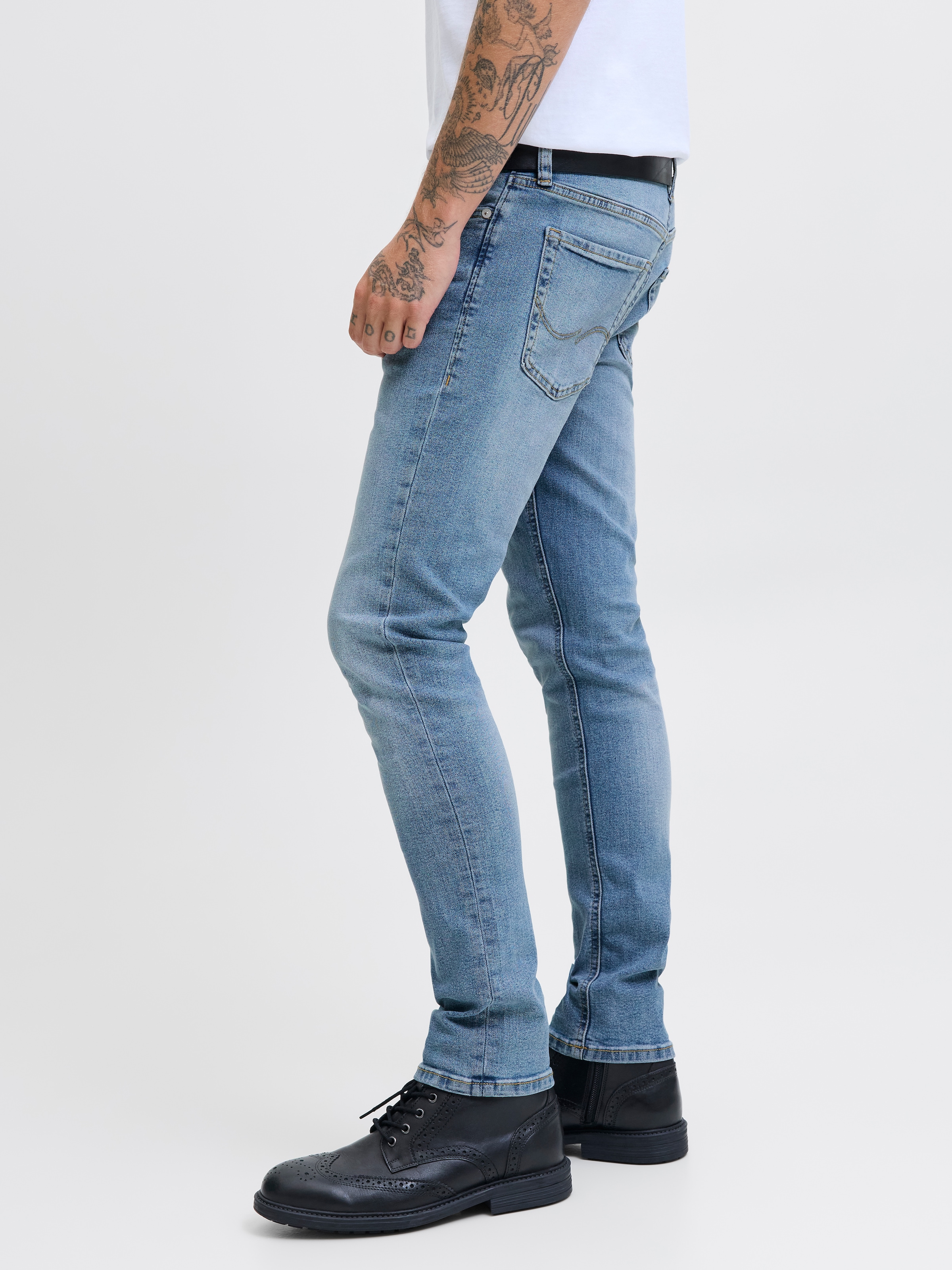 Jack & Jones Slim-fit-Jeans »JJIGLENN Jeans mit schmaler Beinform und Stretch für Komfort« Baumwollmischung, slim fit