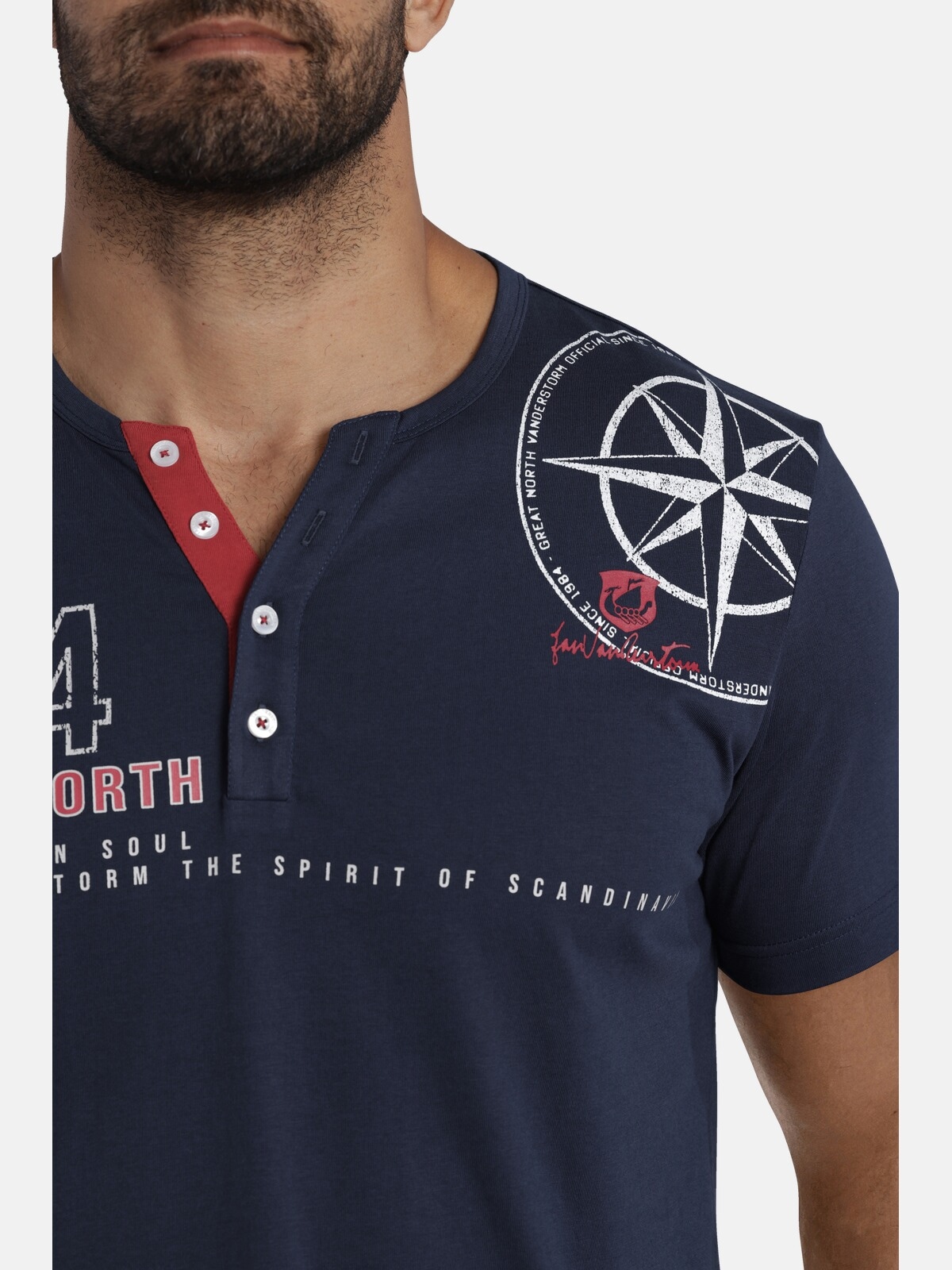 Jan Vanderstorm T-Shirt »T-Shirt LINDRAD«