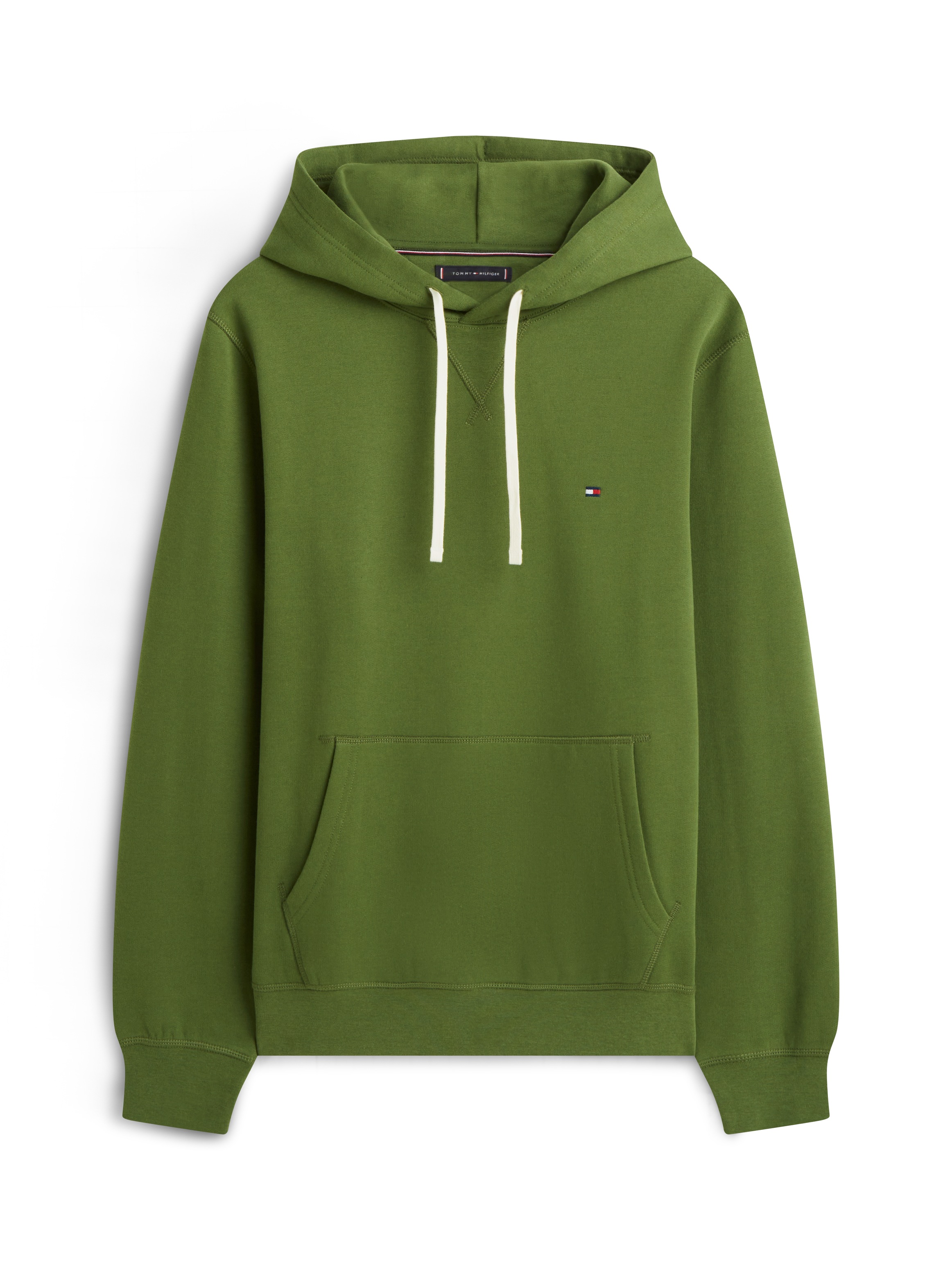 Tommy Hilfiger Hoodie »ESS SEASONAL FLEECE HOODY mit Kapuze und Kängurutasche«, unifarben, casual, regular fit, Baumwollmix, Kapuze
