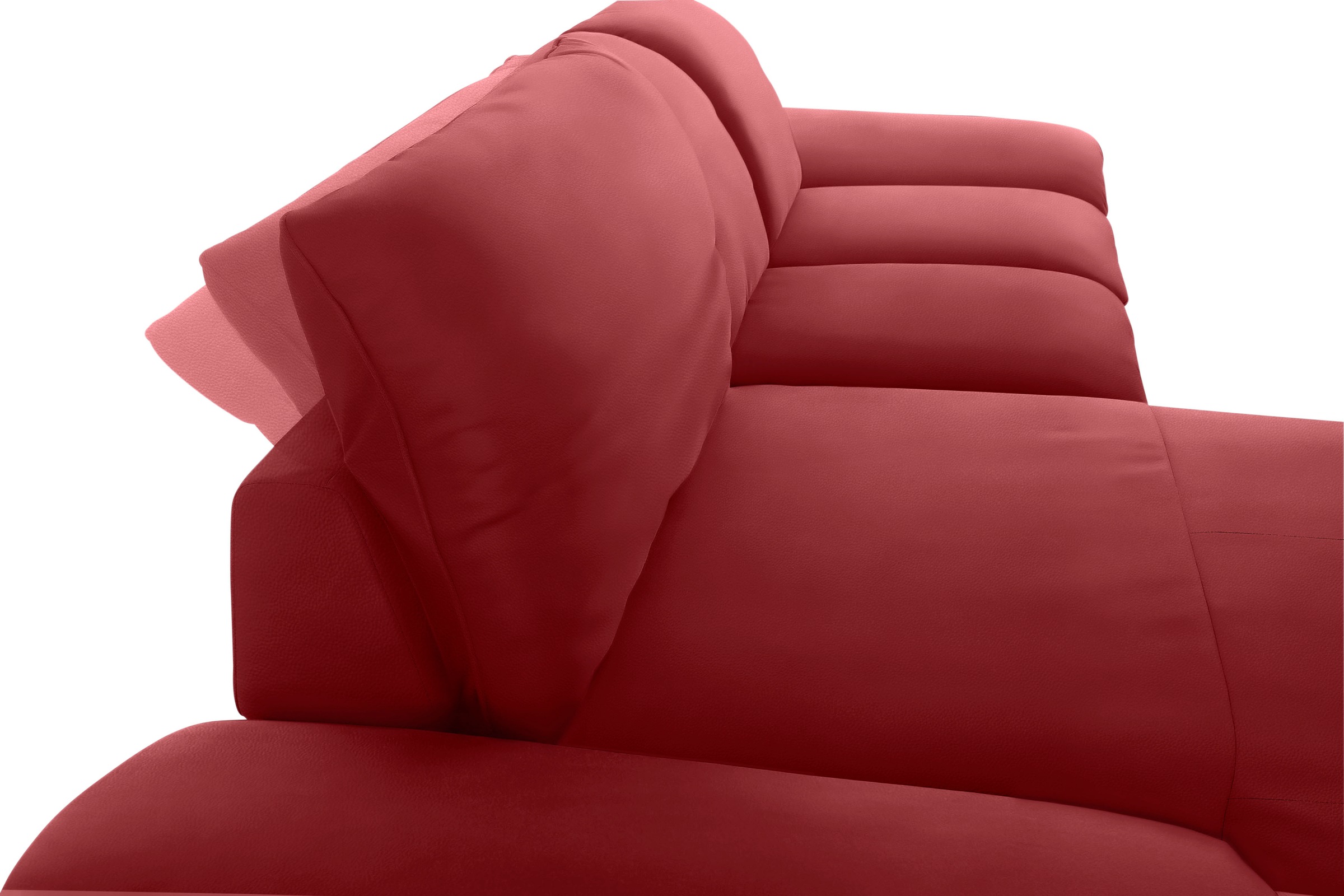W.SCHILLIG Ecksofa »enjoy&MORE, Designsofa, elegant und bequem, L-Form«, mit Sitztiefenverstellung, Füße Chrom glänzend, Breite 310 cm