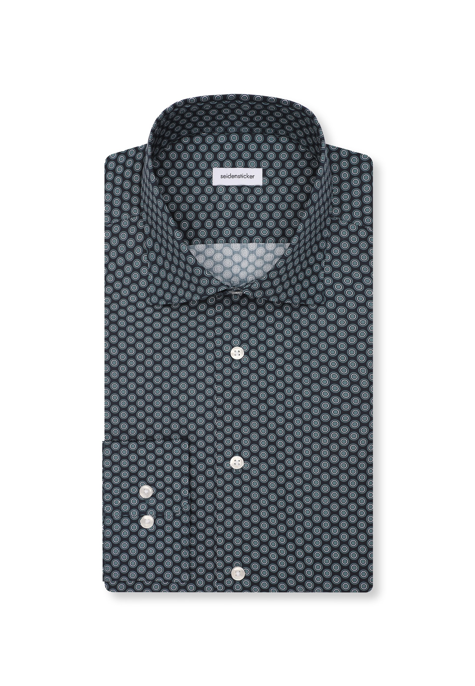 seidensticker Businesshemd »Schwarze Rose« Slim 1/1 Kentkragen Druck