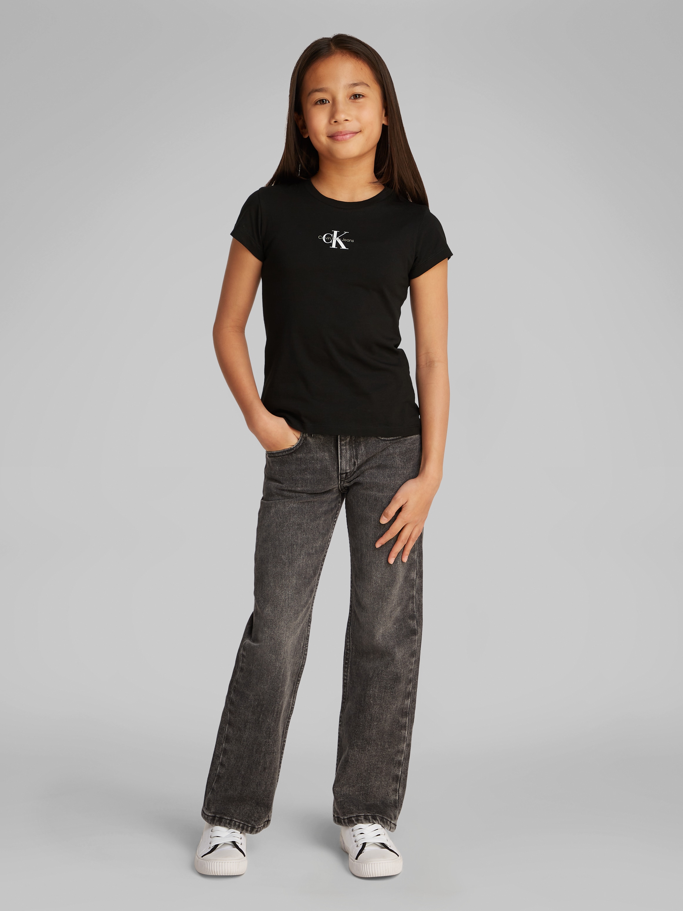 Calvin Klein Jeans T-Shirt »MICRO MONOGRAM TOP«, für Kinder bis 16 Jahre