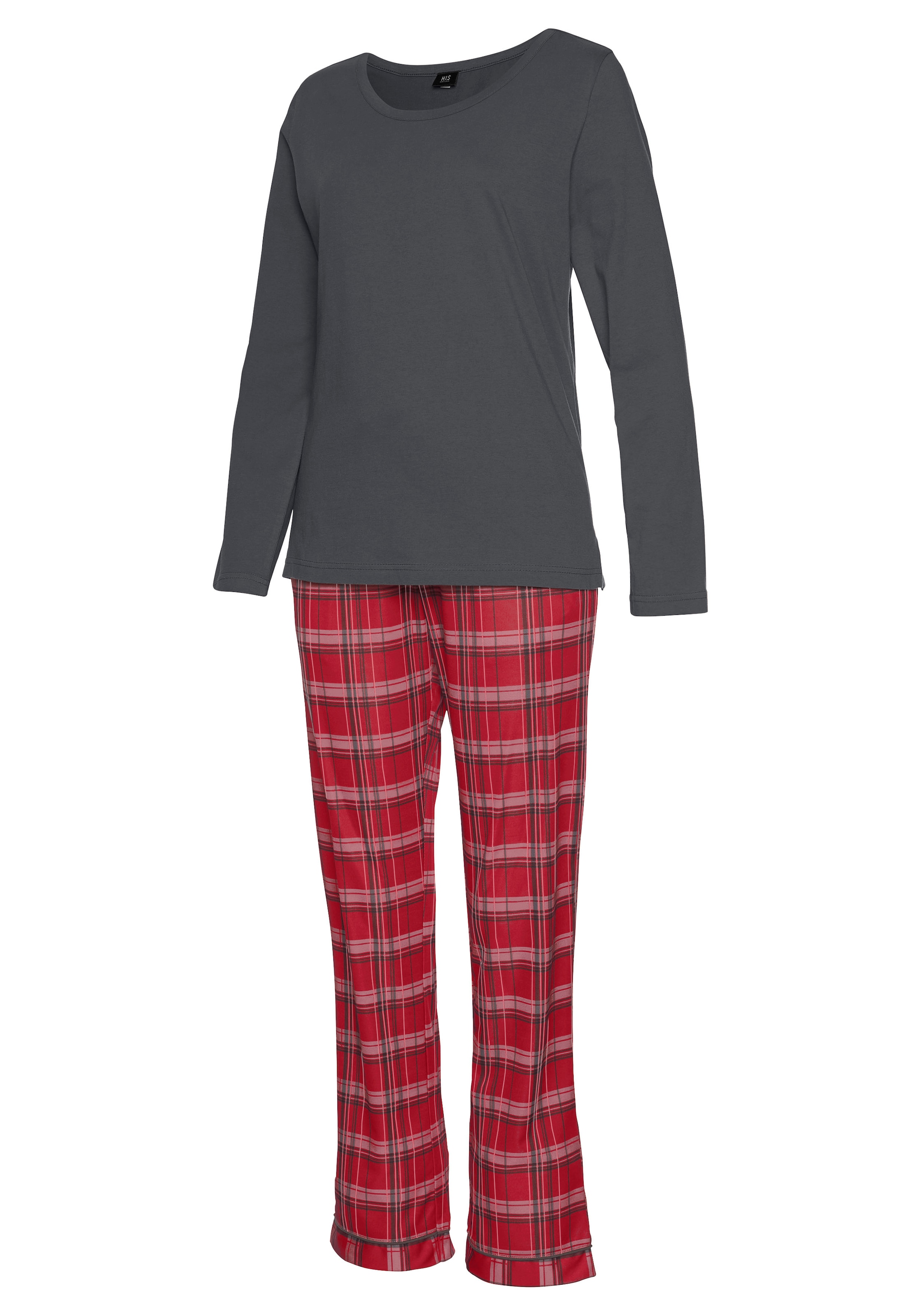 H.I.S Pyjama, (2 tlg.), mit karierter Schlafhose