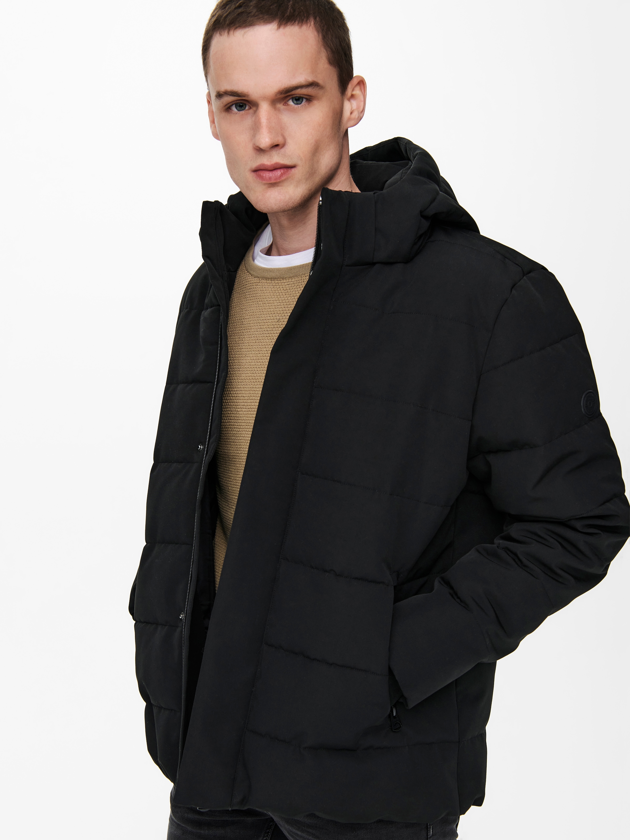 ONLY & SONS Steppjacke »ONSCAYSON PUFFA OTW NOOS«, mit Kapuze