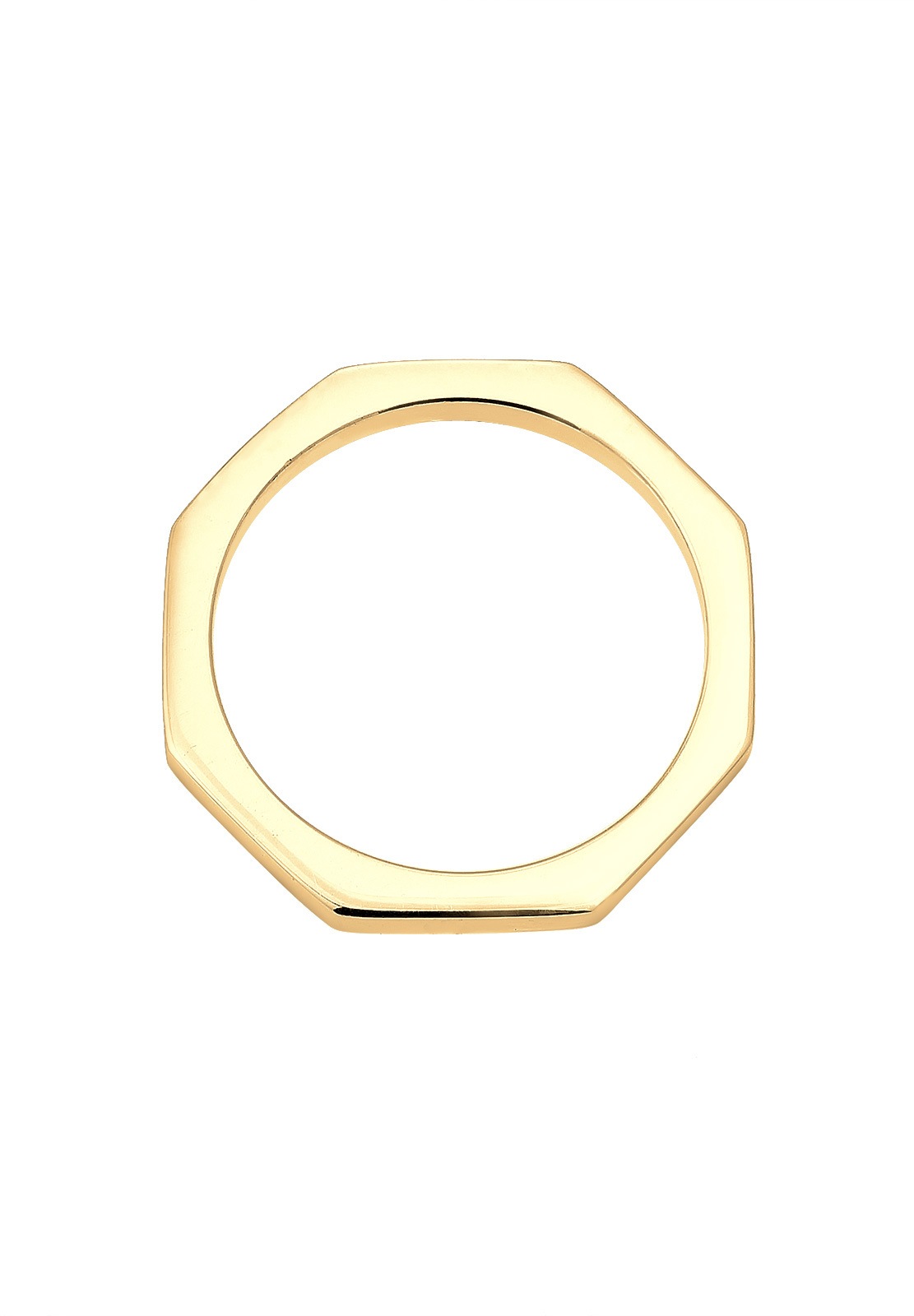 Elli Silberring »Ring Hexagon Geo Minimal 925 Sterling Silber«
