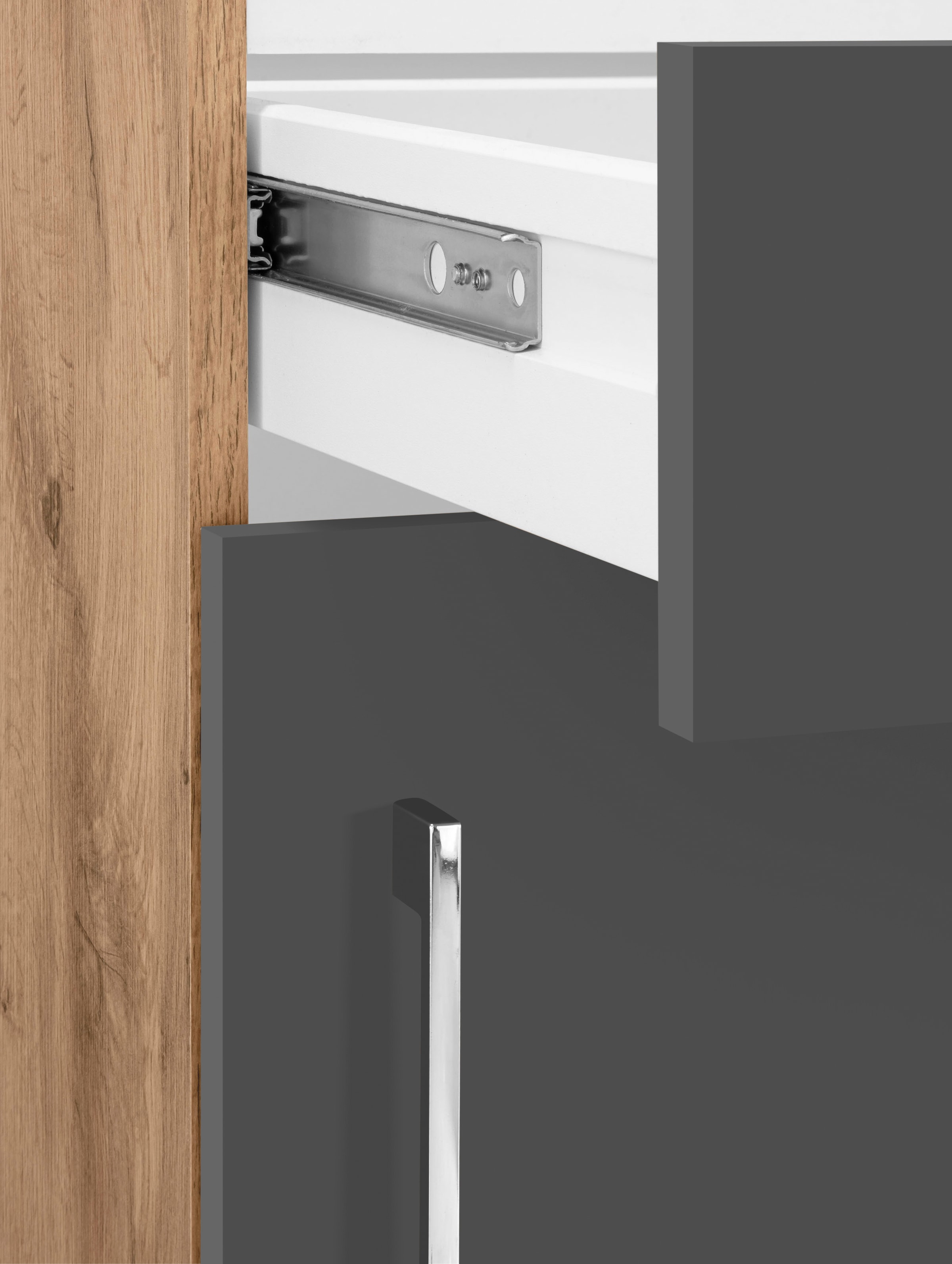 KOCHSTATION Küchenzeile »KS-Colmar«, ohne E-Geräte, Breite 210 cm