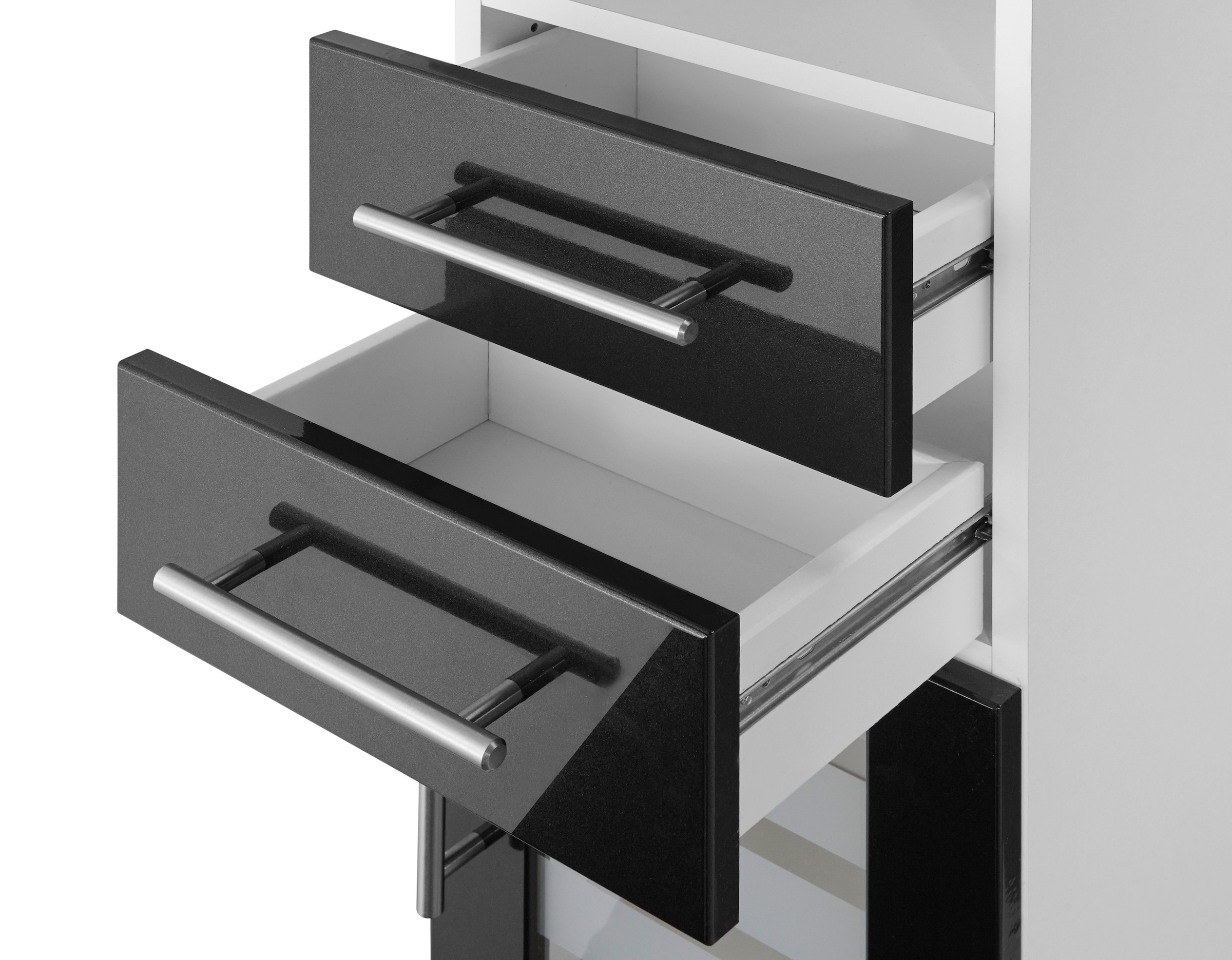 welltime Midischrank »Jaca«, Breite 30 cm, mit MDF Hochglanz-Fronten
