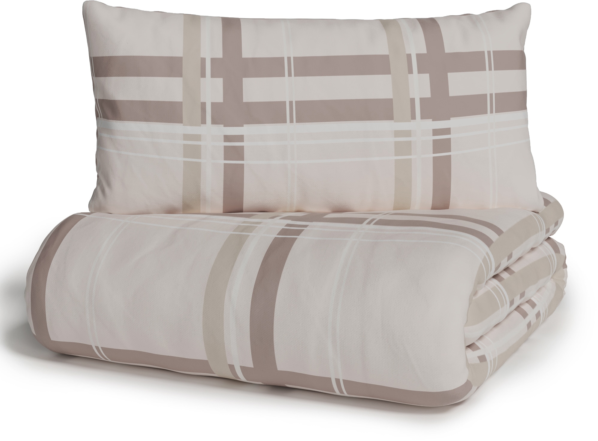 H.I.S Wendebettwäsche »Talin« 2 Stk. NEUHEIT in Gr. 135x200 oder 155x220 cm, 100% Baumwolle, Karo-Design