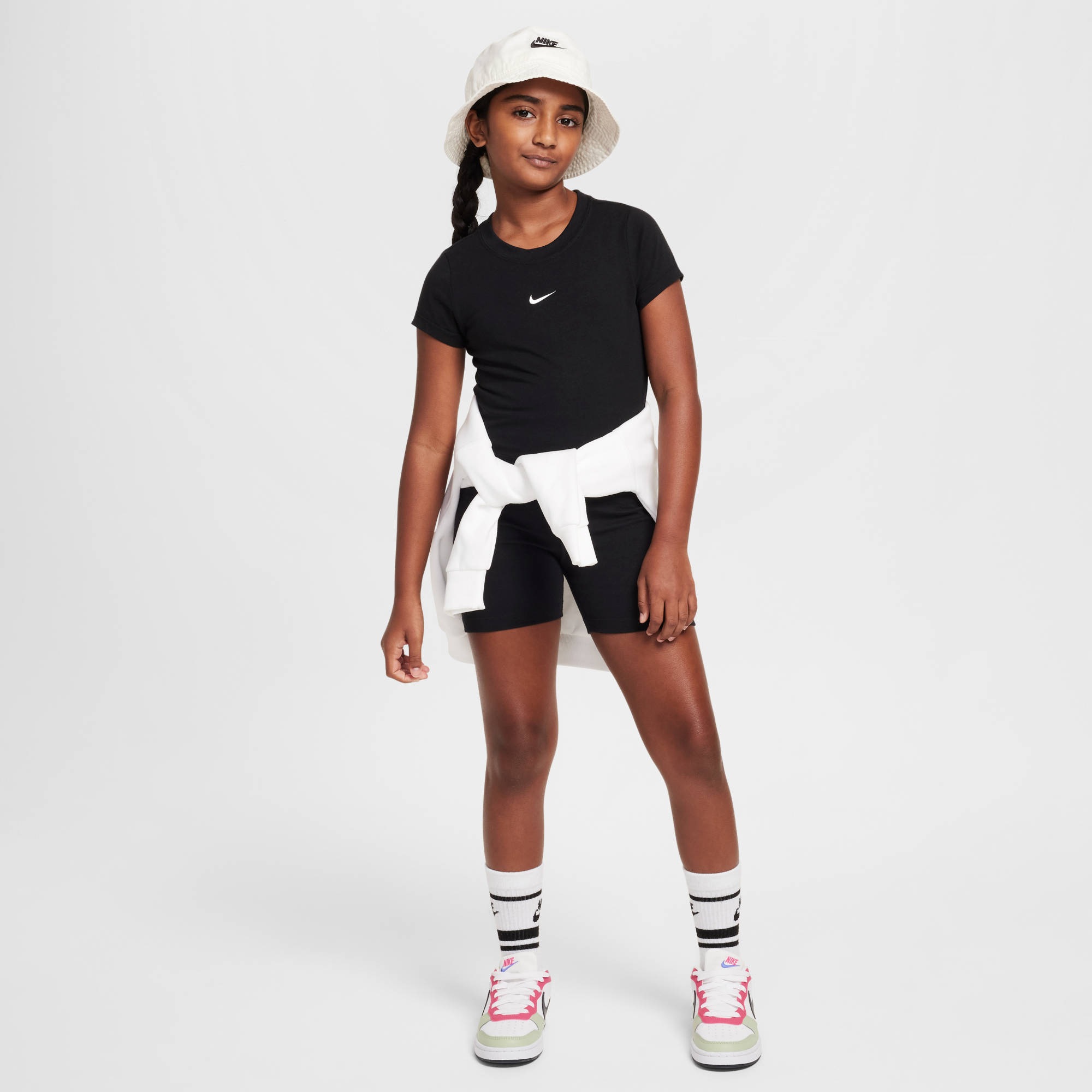 Nike Sportswear Sweatshirt »G NSW TEE SS SLIM MOD CROP«, für Jugendliche, sportlich, schmal geschnitten
