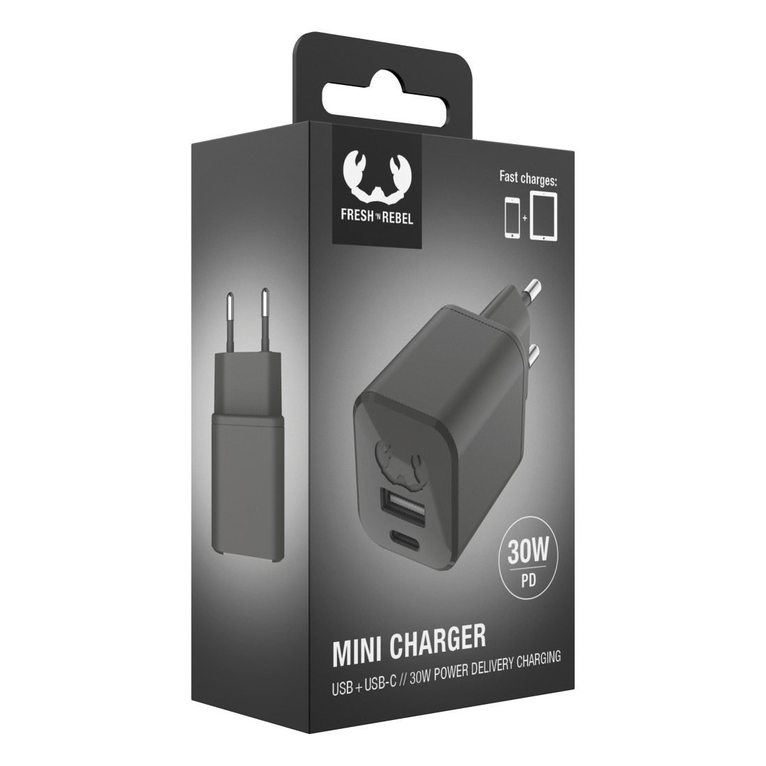 Fresh´n Rebel USB-Ladegerät »Mini-Charger USB-C und USB-A, PD 30W«