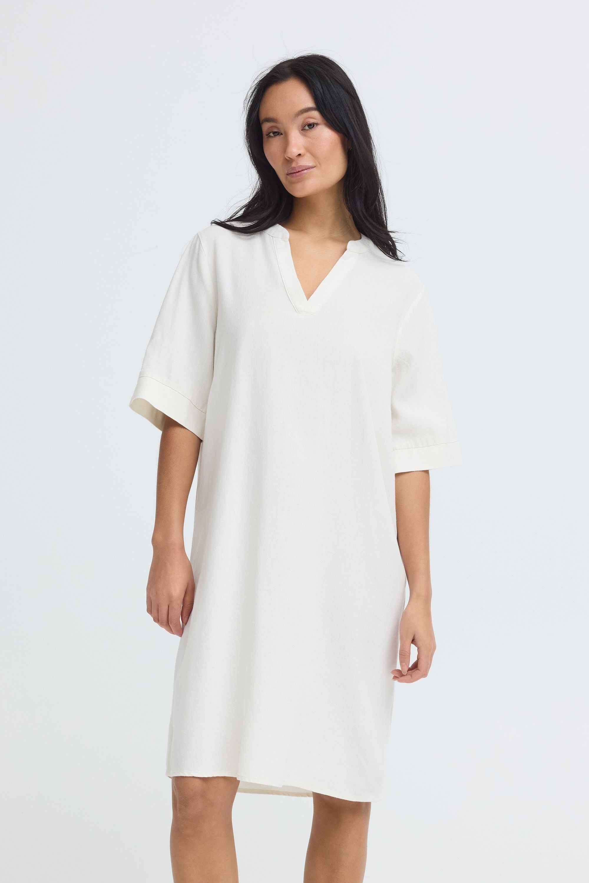 OXMO Minikleid »Minikleid OXNInna Linen Mix«