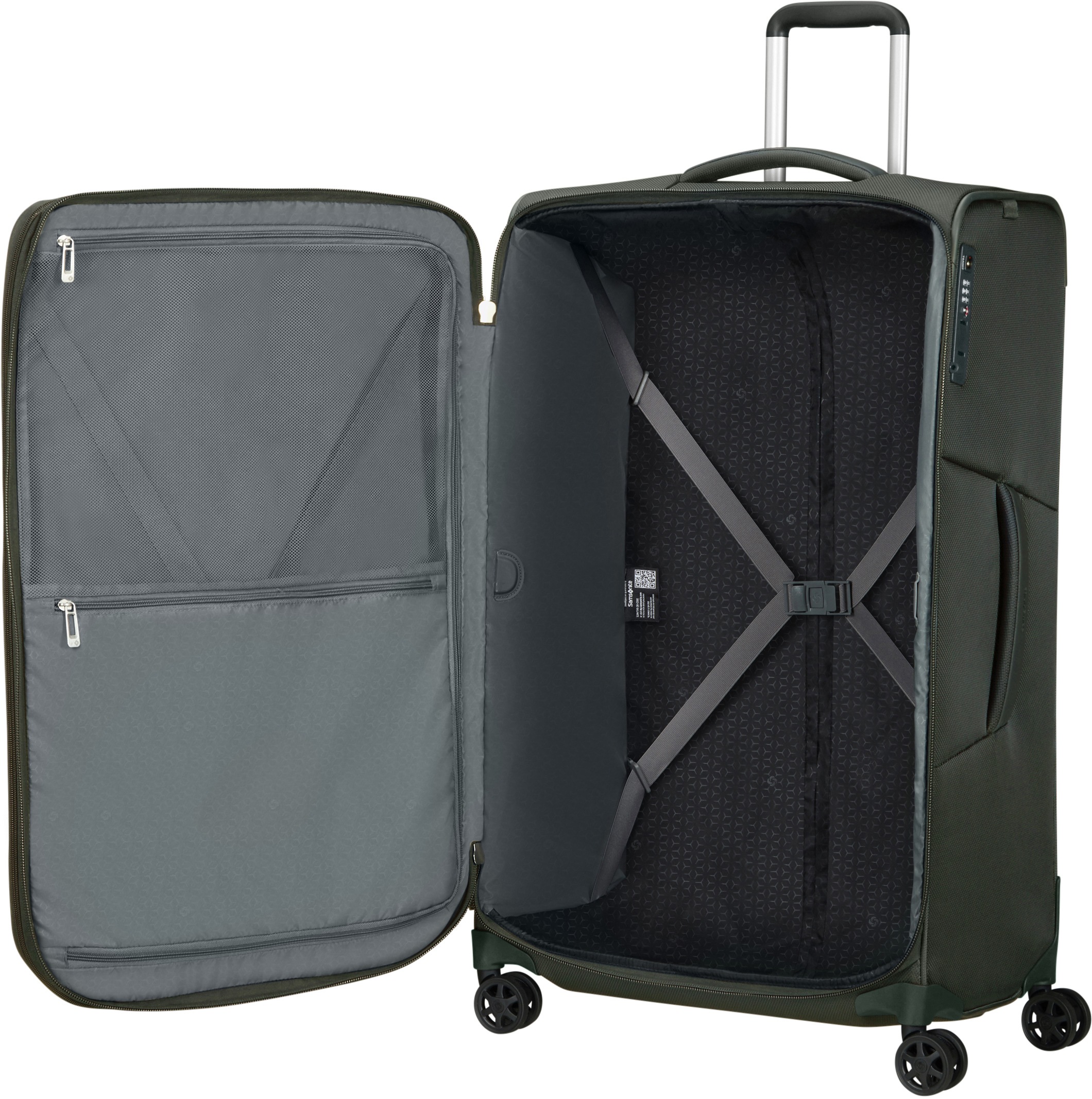 Samsonite Weichgepäck-Trolley »RESPARK exp, verschiedene Größen und Farben«, 4 Rollen, Reisekoffer Aufgabegepäck Reisegepäck mit Volumenerweiterung