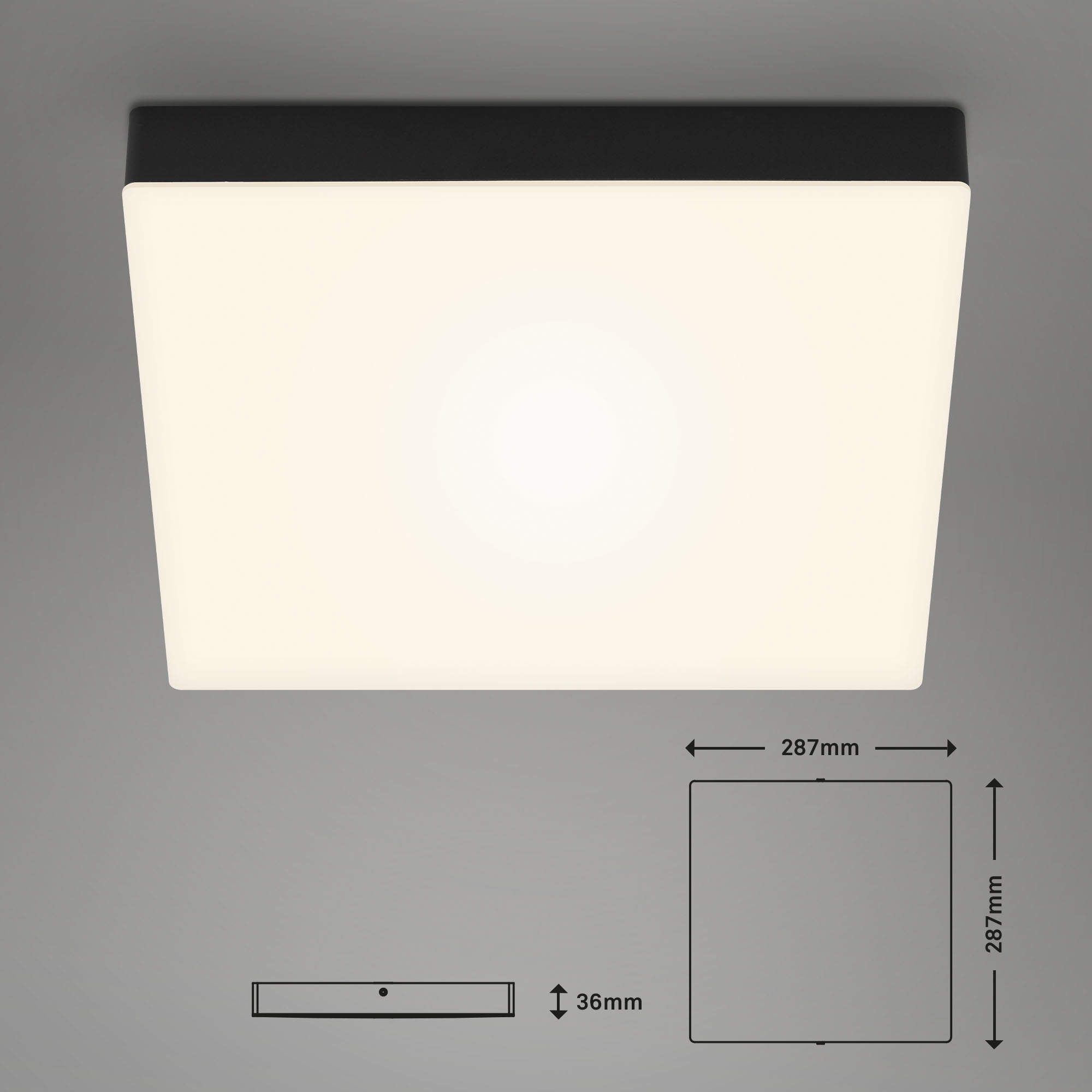 Briloner Leuchten Aufbauleuchte »Flame«, Leuchtmittel LED-Board | LED fest integriert