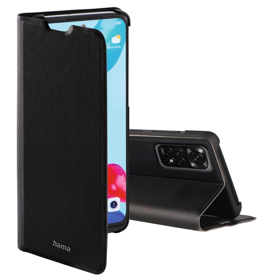 Hama Smartphone-Hülle »Booklet für Xiaomi Redmi Note 11, Xiaomi Redmi Note 11S, schwarz«, schlankes Design, Mit Standfunktion und Einsteckfächer