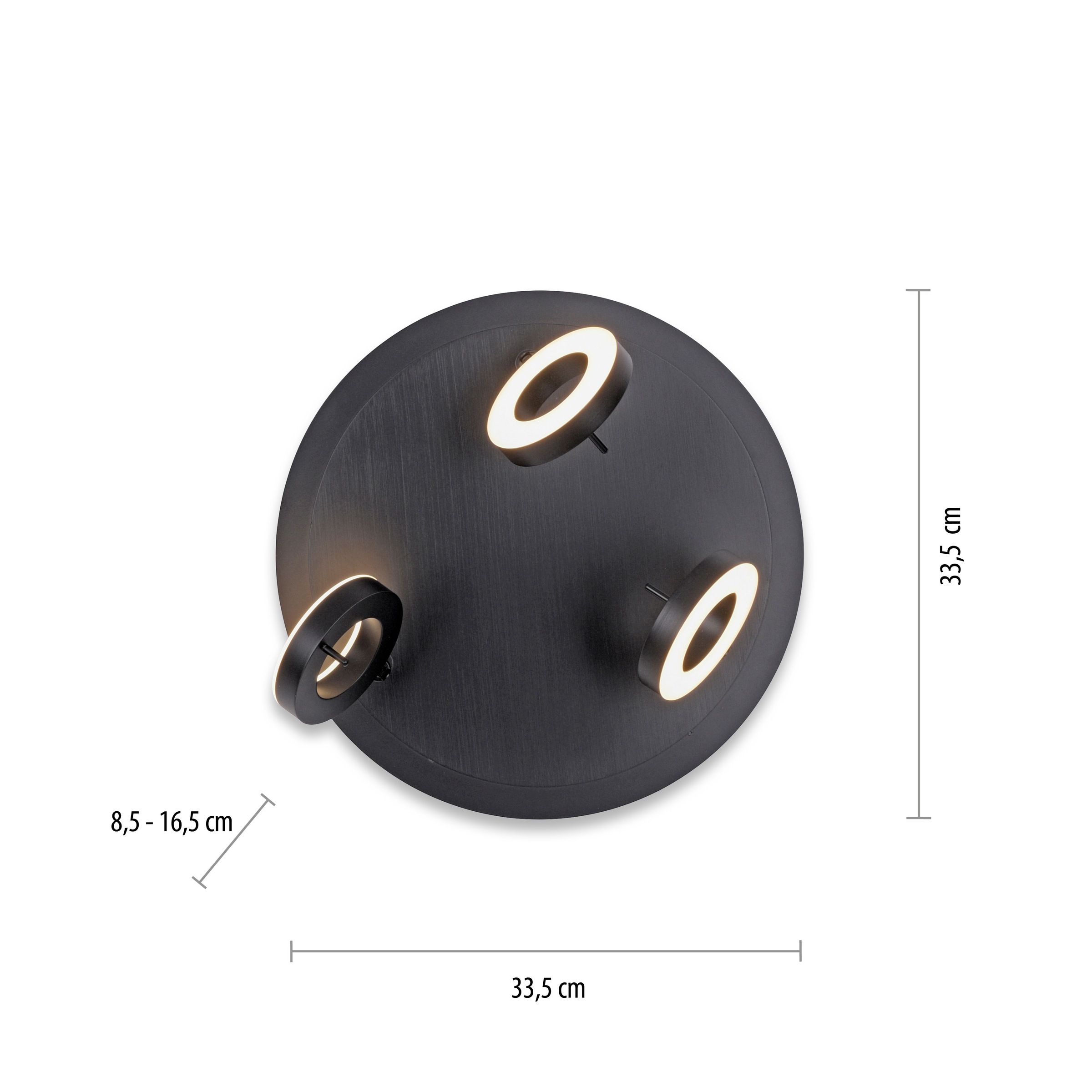 Paul Neuhaus Deckenleuchte »SILEDA«, 3 flammig, Leuchtmittel LED-Board | LED fest integriert, LED, IP44