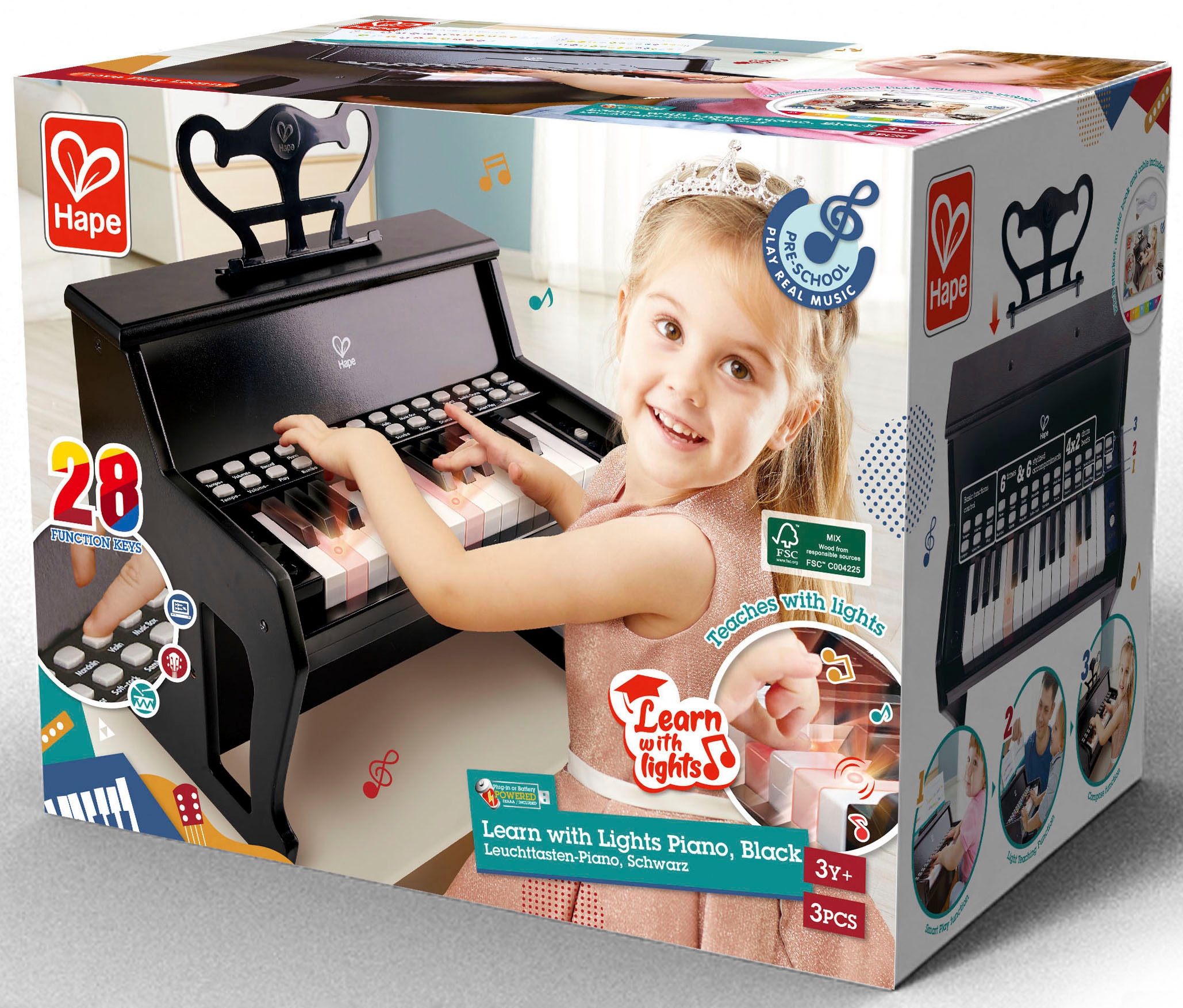 Hape Spielzeug-Musikinstrument »Leuchttasten-Piano«