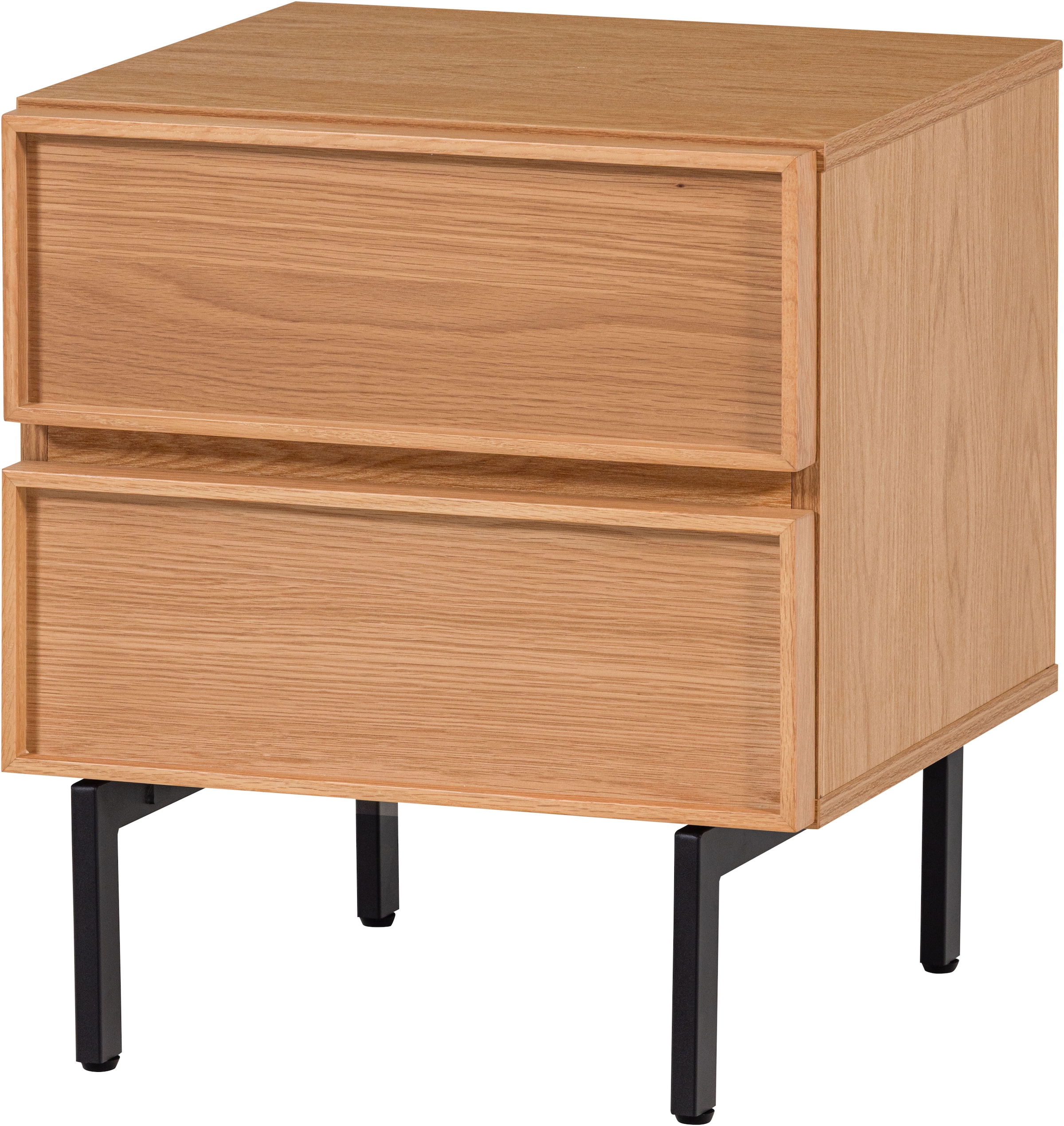 WOOOD Nachtkommode »Tours mit kompakter Ausführung und Melamin-MDF B 45 x T 42 x H 51 cm« Tragkraft Deckplatte 50 kg, kratz- und hitzebeständig
