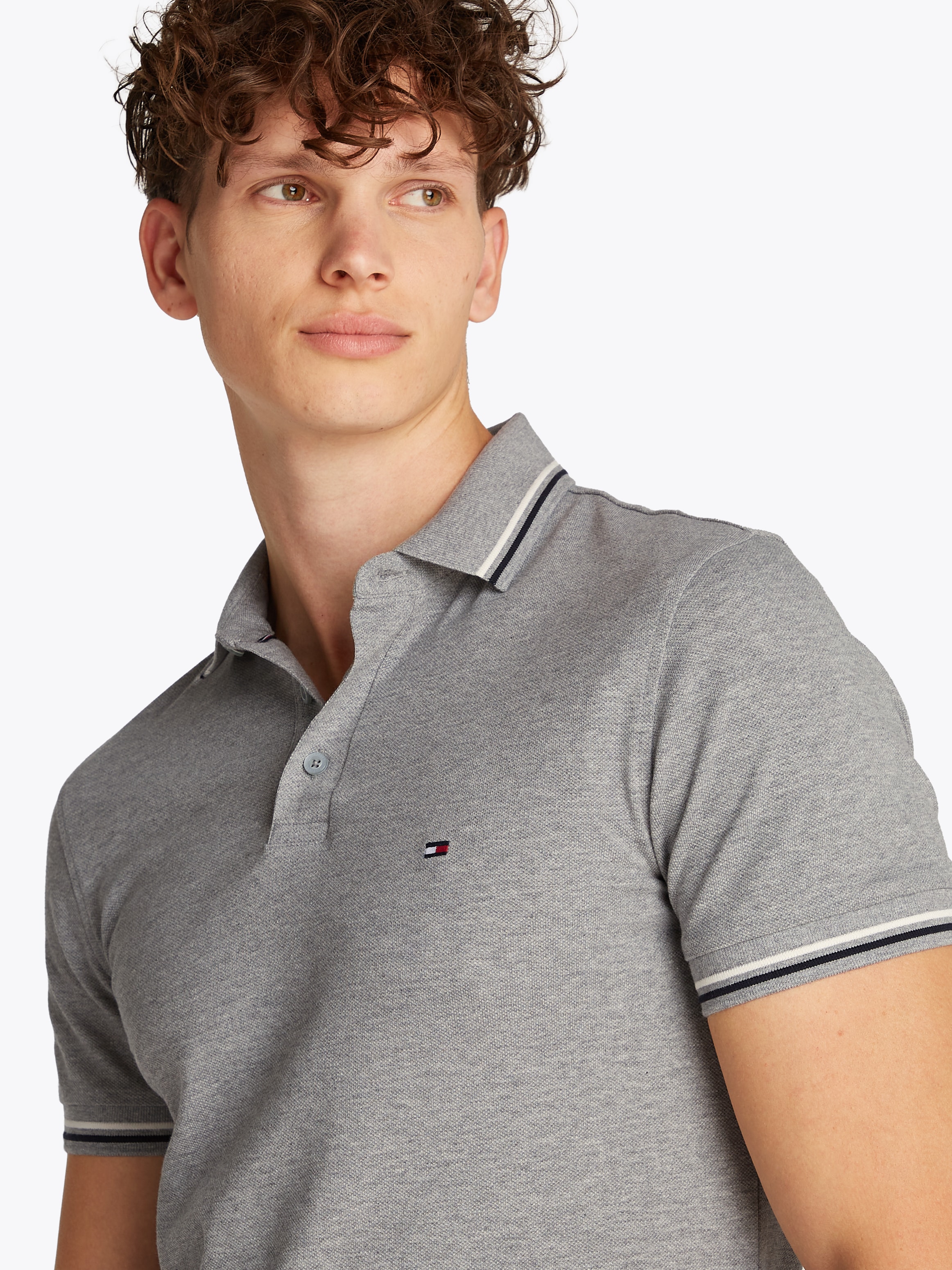 Tommy Hilfiger Poloshirt »TOMMY TIPPED SLIM POLO«
